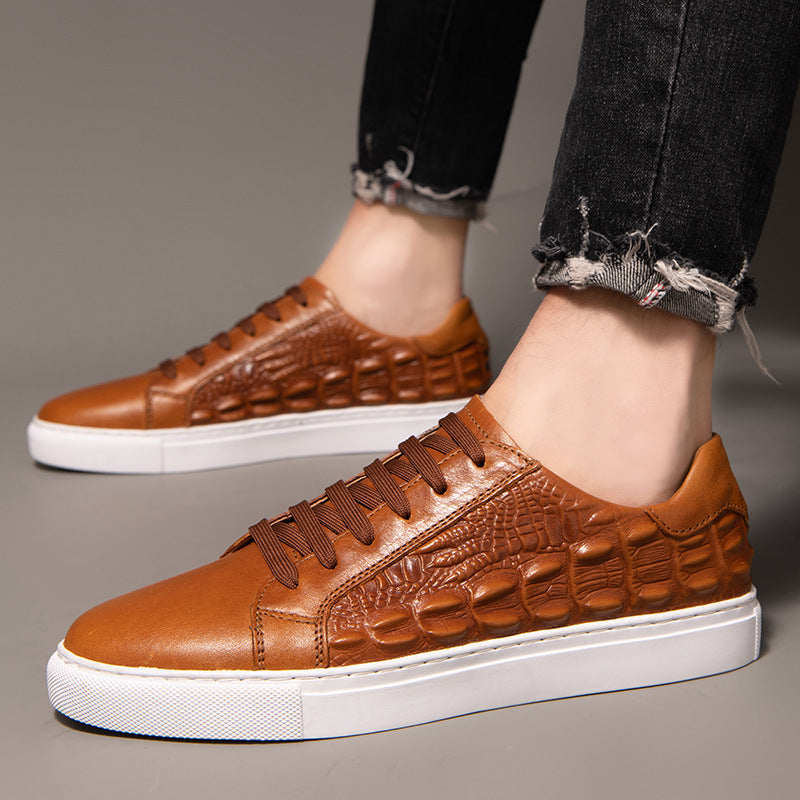 Casual Trend Grain Men's Low Trendy Shoes Store Hive UNIjuntos