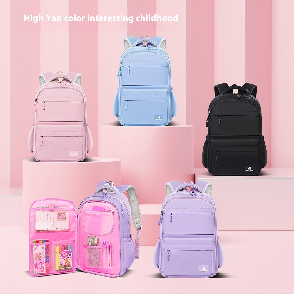 4-color Primary School Student Portable Burden Alleviation Backpack Schoolbag JFA UNIjuntos Entreprise