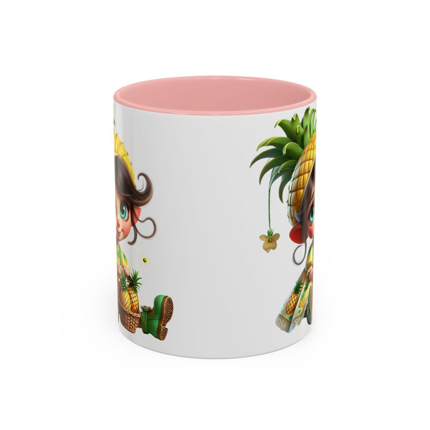 Pineapple-themed Accent Coffee Mug - Tropical Fun for Every Sip