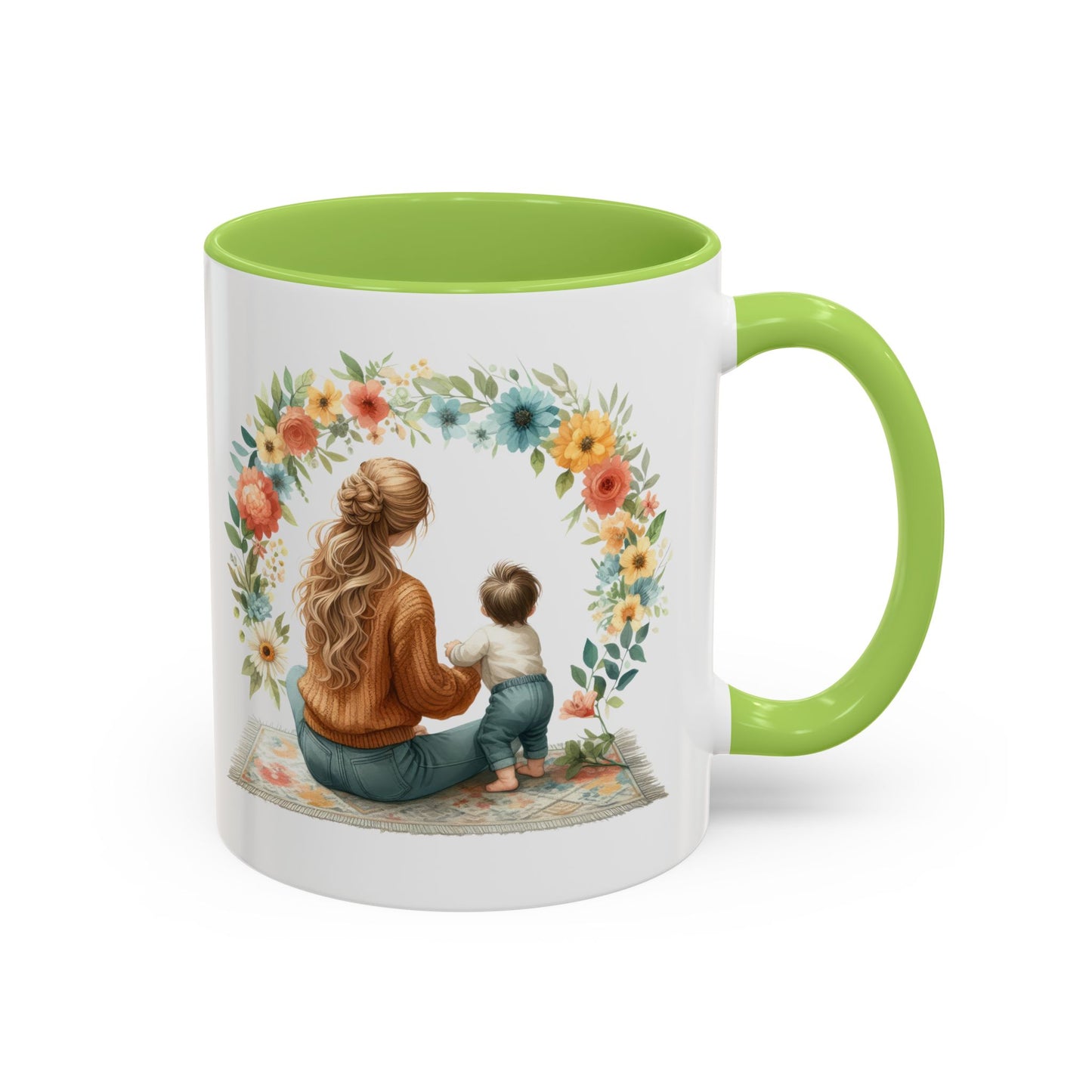 Warm Floral Family Coffee Mug - Perfect Gift for Moms, Home Decor, Cozy Vibes, Mother's Day, Tea Lovers, Baby Showers