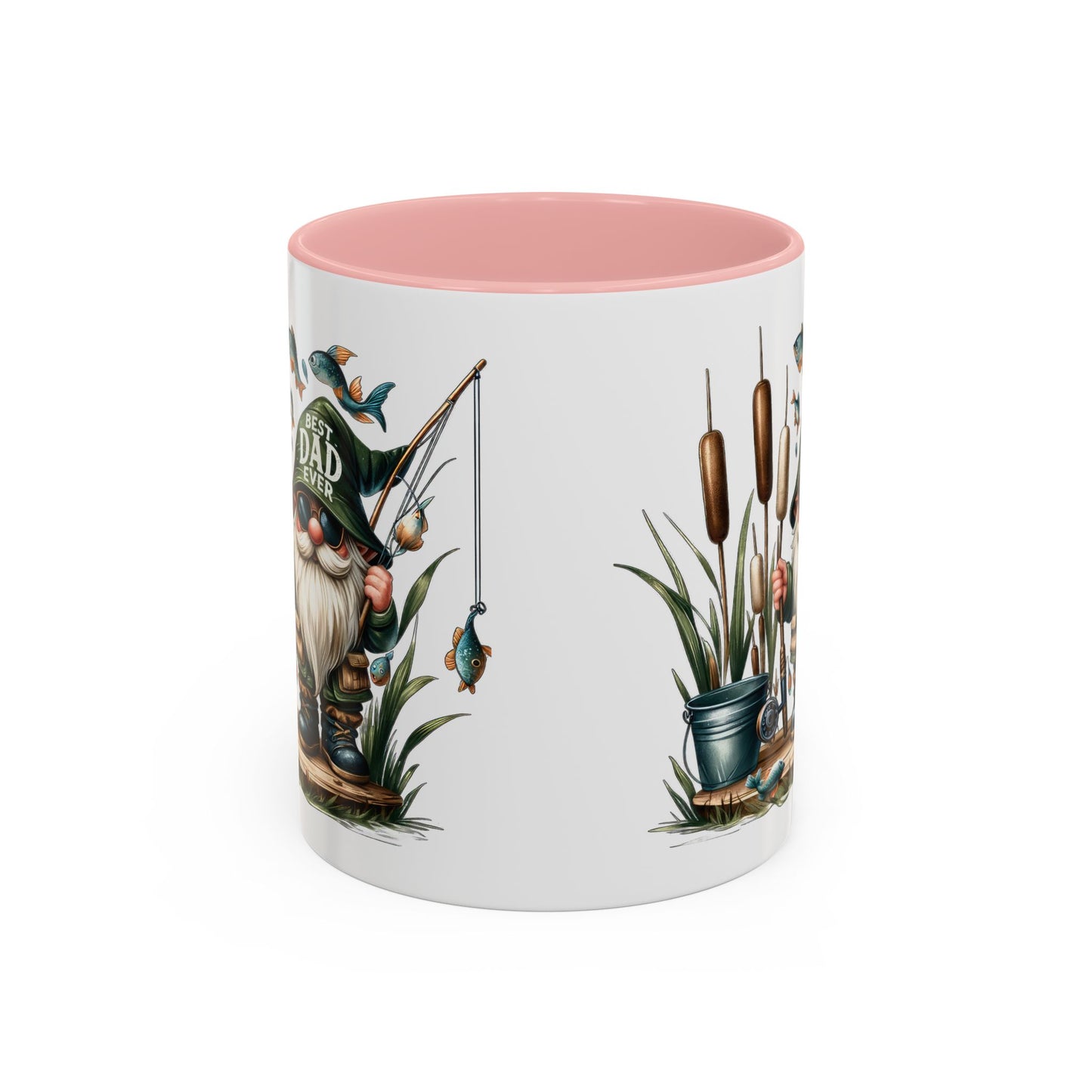 Fishing Gnome Coffee Mug, Best Dad Ever, Father's Day Gift, Dad's Mug, Gnome Decor, Outdoor Lover's Cup