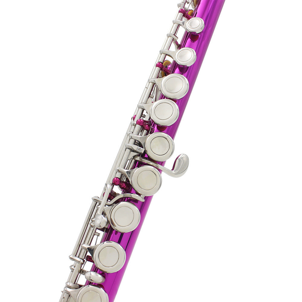 Flute 16 Holes Flute C Key White Copper Tube Body Leather Box Suitable For Beginners Grading Performance