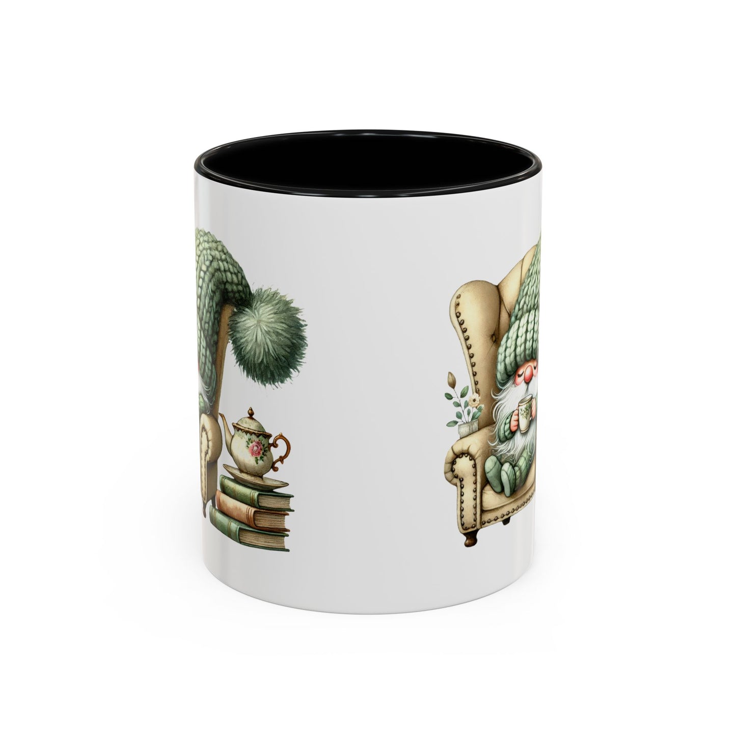 Cozy Gnome Accent Coffee Mug, Cute Gnome Mug, Winter Coffee Cup, Gift for Gnome Lovers, Gnome Decor, Funny Coffee Mug