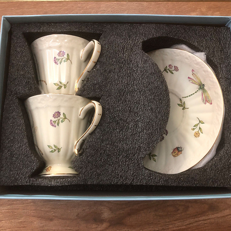 Bee Goblet Strawberry Cup Matching Box Set Gift For Couples