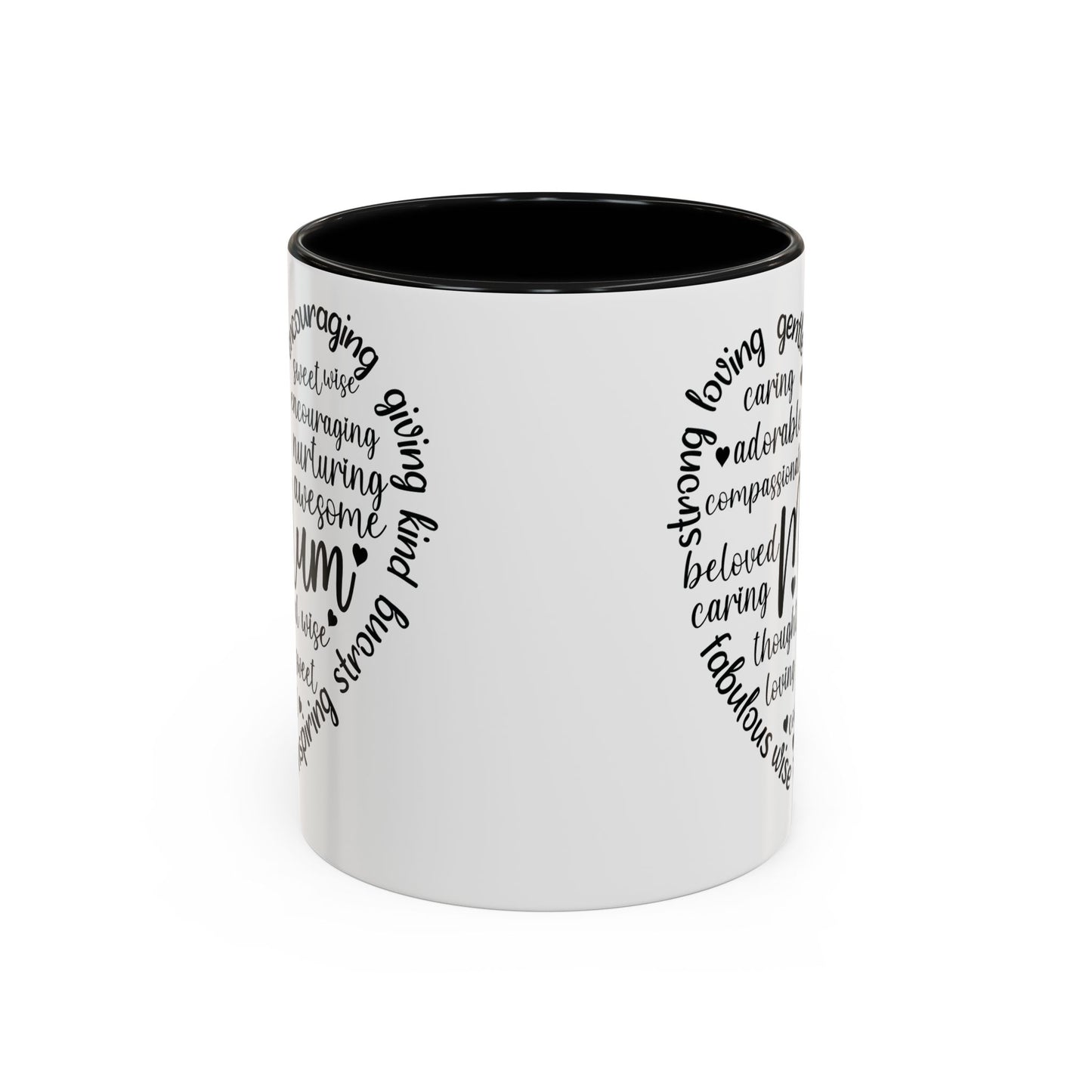 Inspirational Mum Coffee Mug - Perfect Gift for Mother’s Day, Birthdays, or Just Because, Unique Black Accent Mug