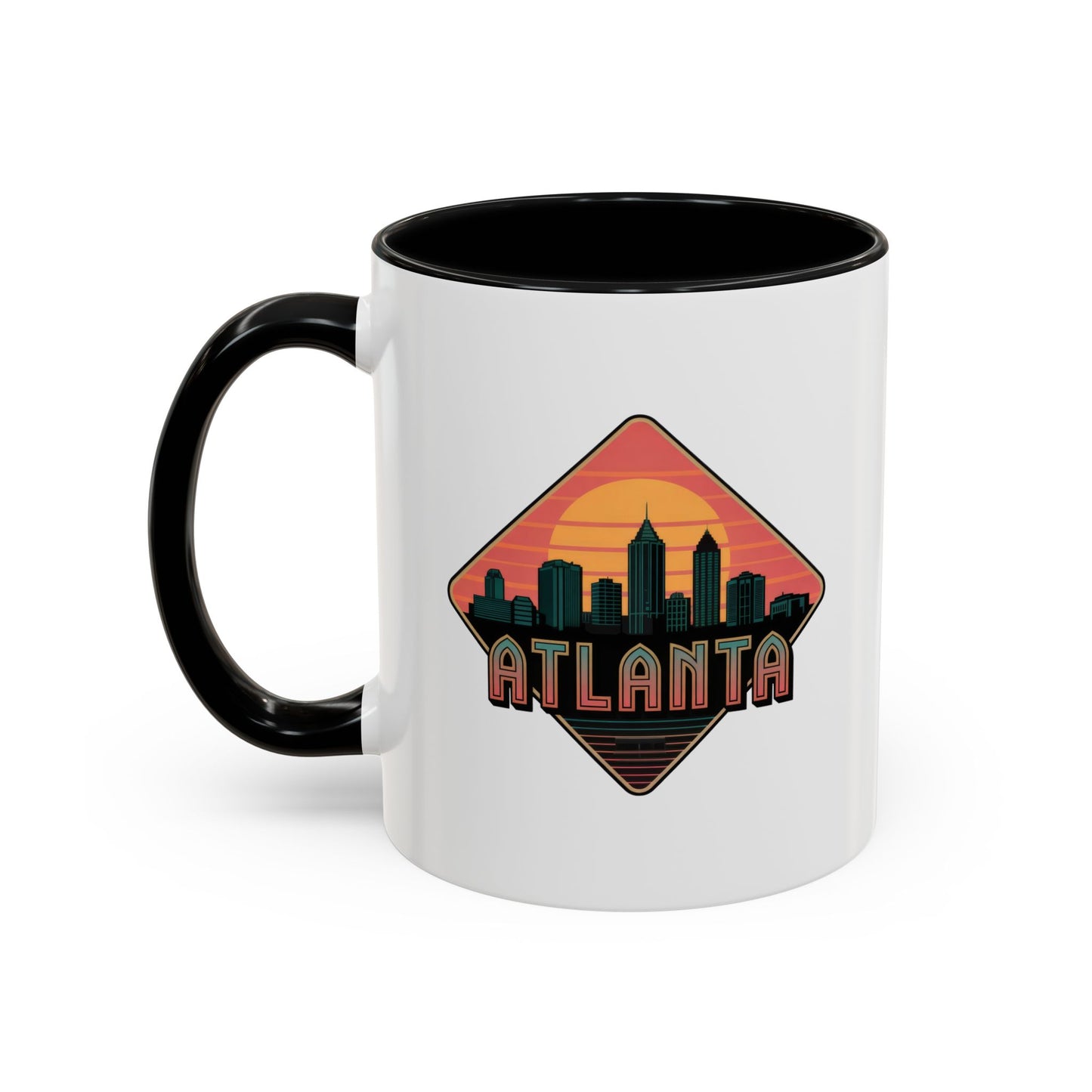 Atlanta Skyline Accent Coffee Mug, Unique Gift for Coffee Lovers, Home Decor, Travel Souvenir, Urban Style Mug