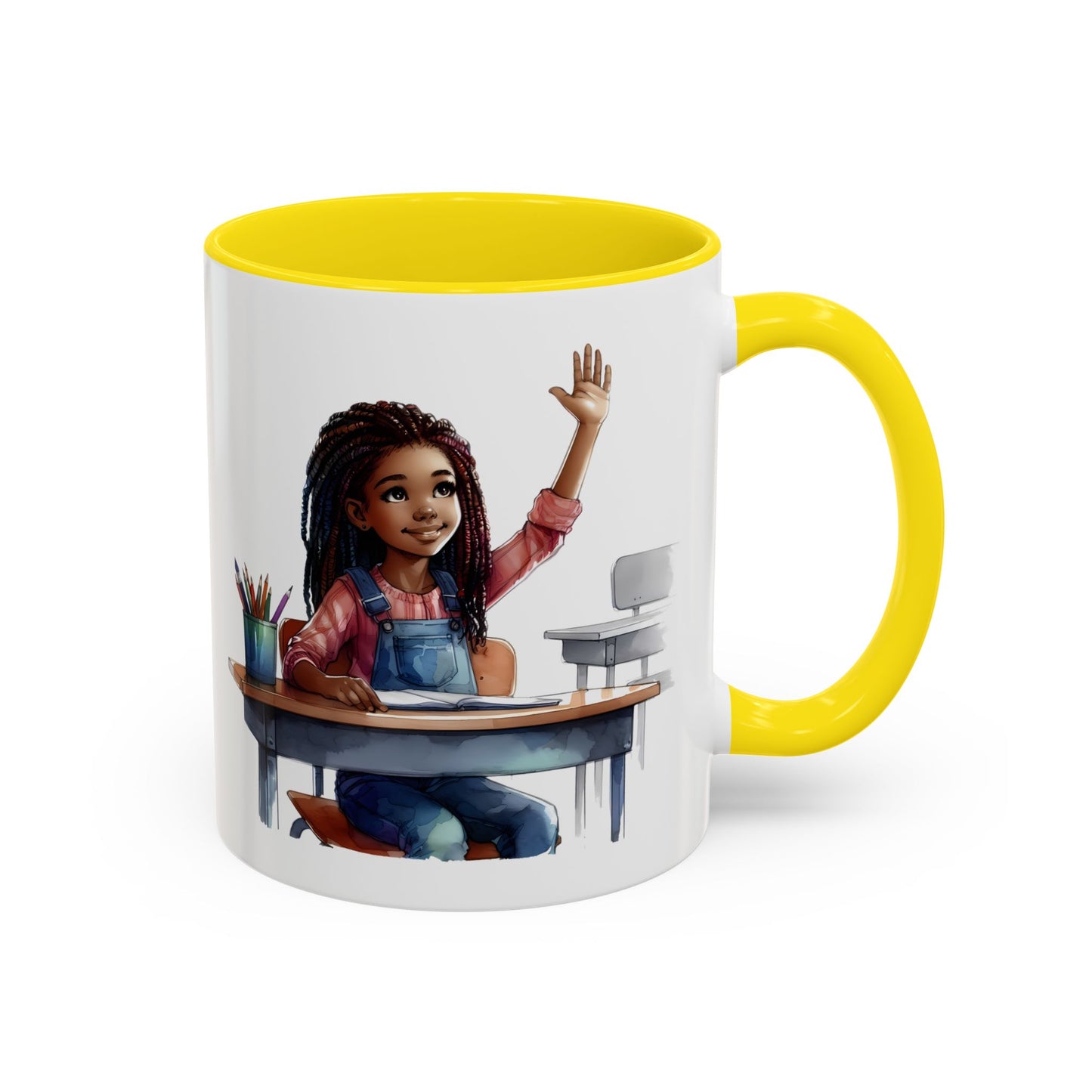 Cheerful Kids' Coffee Mug, Classroom Theme, Back to School Gift, Teacher Appreciation, Personalized Drinkware, Cute Art for Kids