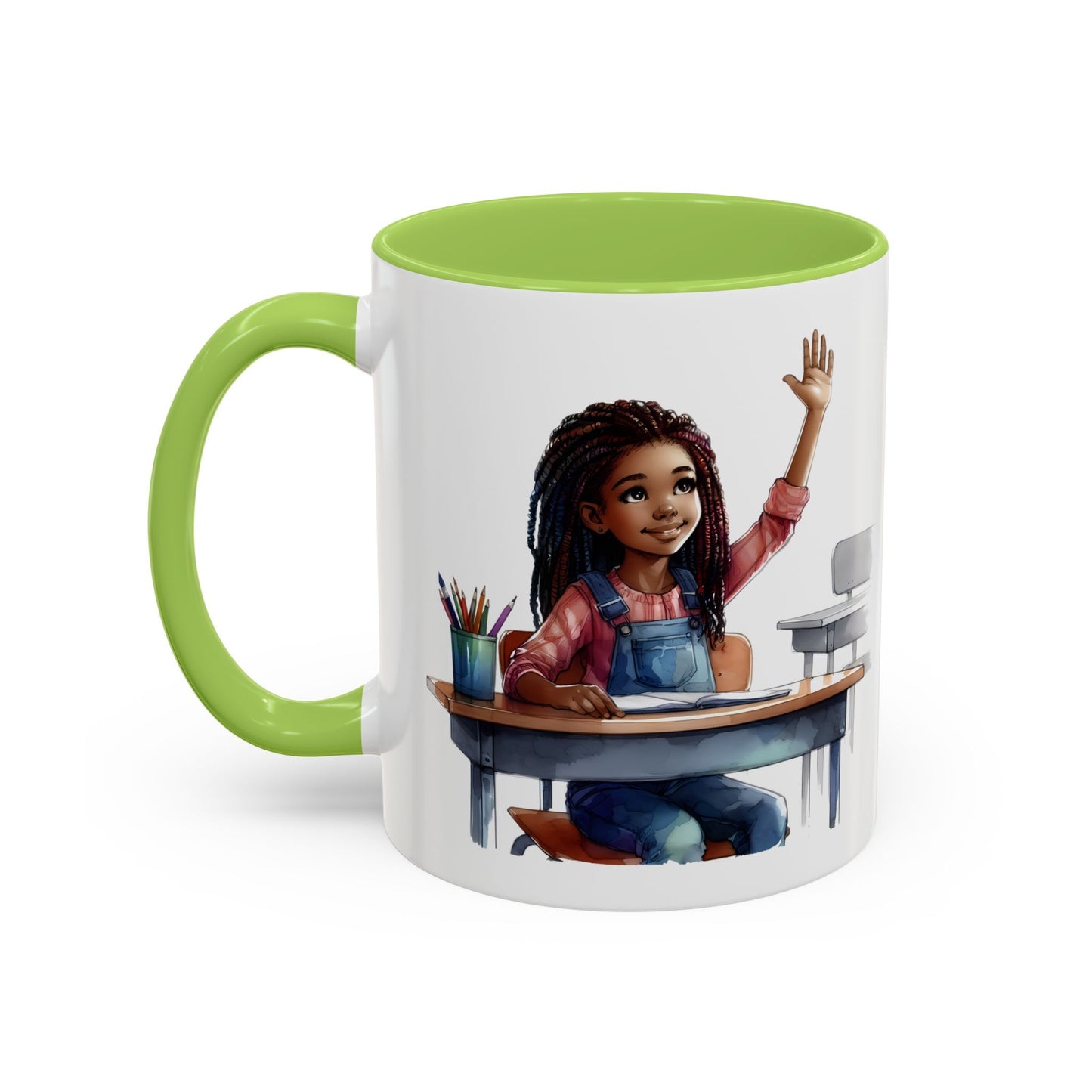 Cheerful Kids' Coffee Mug, Classroom Theme, Back to School Gift, Teacher Appreciation, Personalized Drinkware, Cute Art for Kids