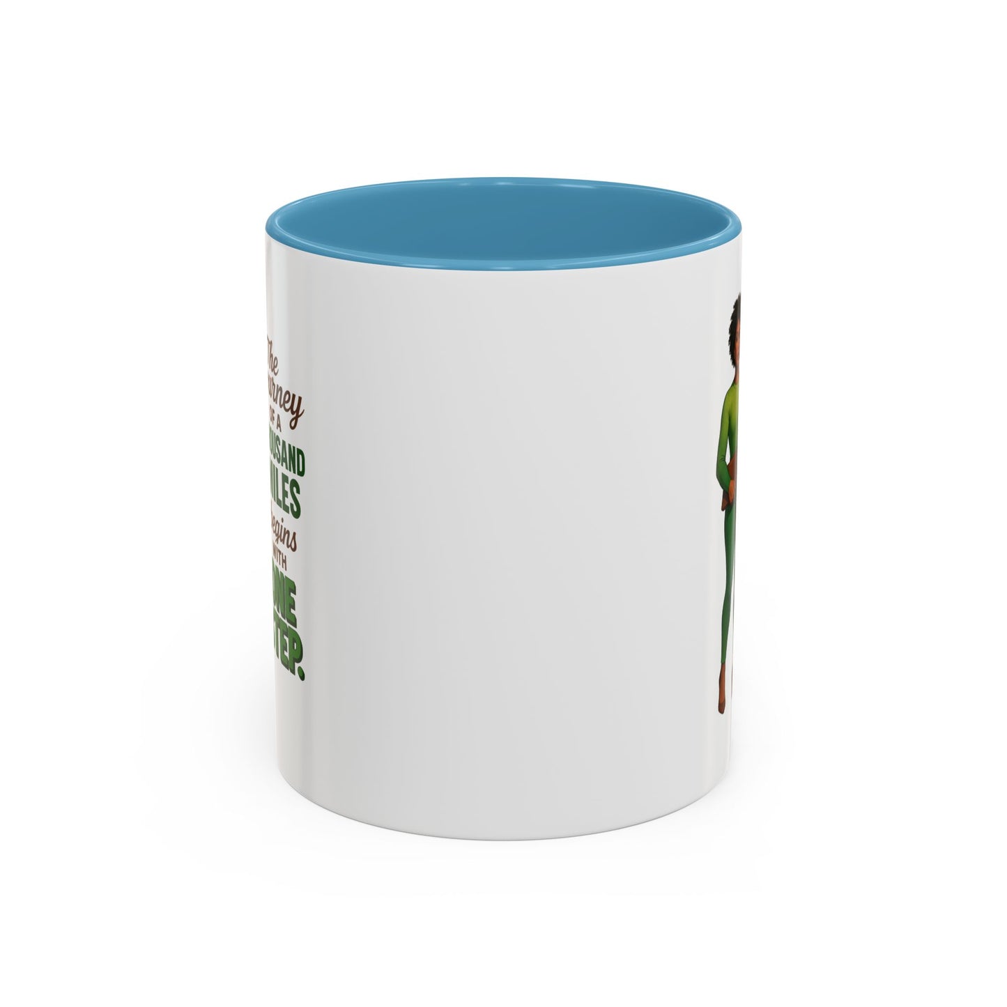 Inspirational Accent Coffee Mug - Motivational Quote Mug, Unique Gift for Her, Empowerment Coffee Cup, Coffee Lover's Gift, Tea Mug