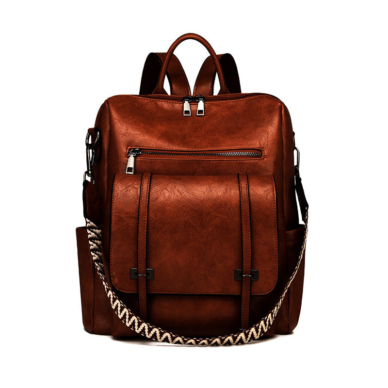 Retro Women's Backpack High-grade Soft Leather Store Hive UNIjuntos