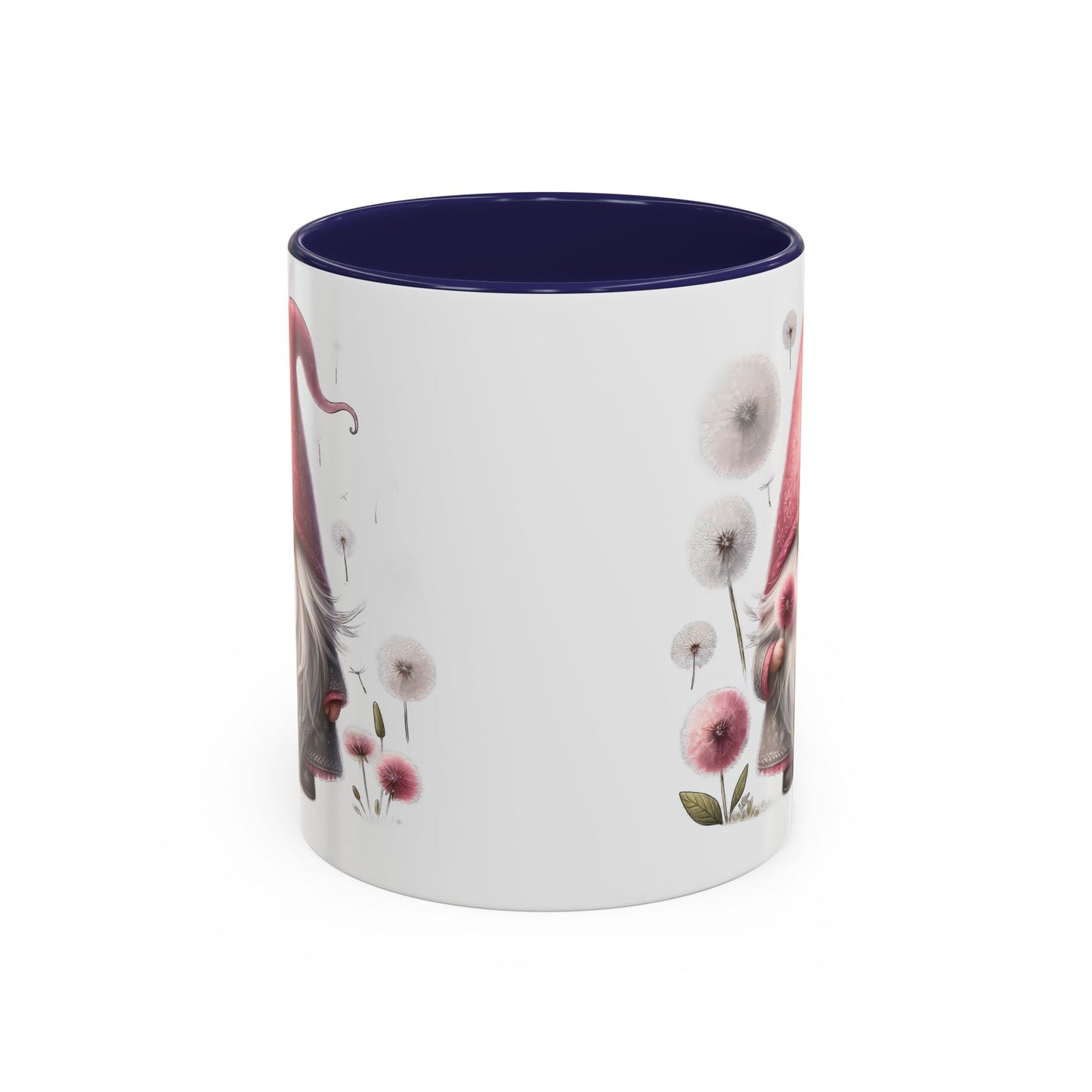 Whimsical Gnome Coffee Mug, Cute Coffee Cups for Home, Unique Gift for Gnome Lovers, Floral Gnome Mug for Birthdays, Spring Décor