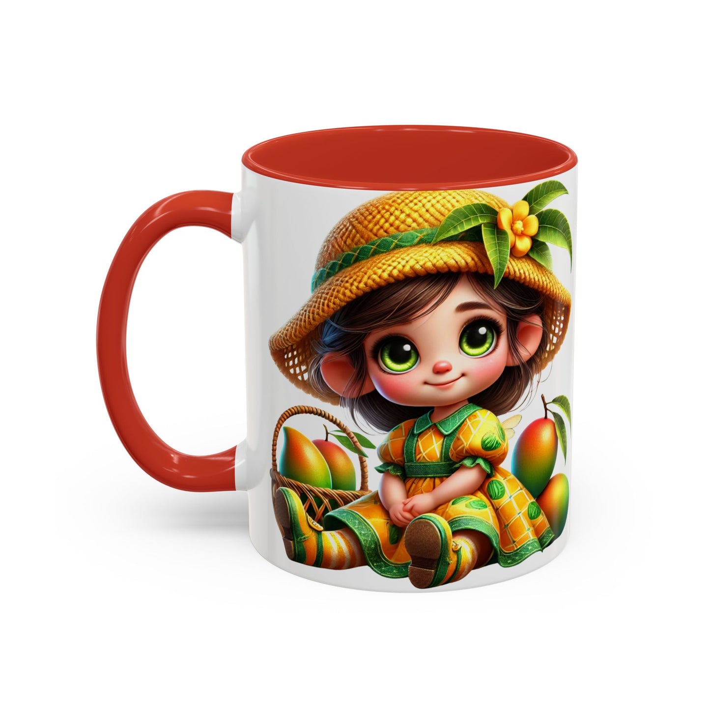 Whimsical Fruit-Themed Accent Coffee Mug - 11 & 15oz