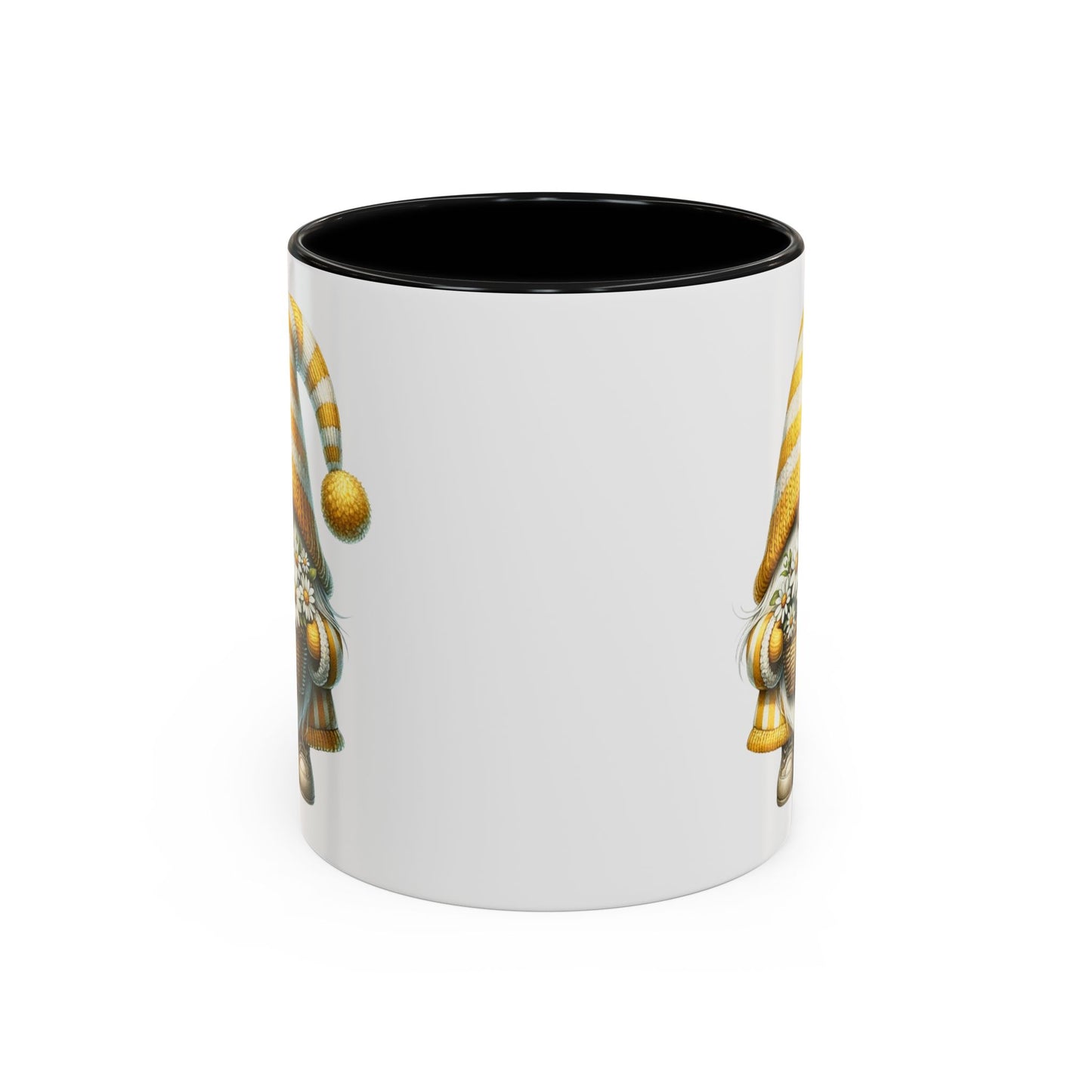 Cheerful Gnome Accent Mug - Perfect for Coffee Lovers, Housewarming Gifts, Spring Decor, Unique Mug Gift, Merry Moments