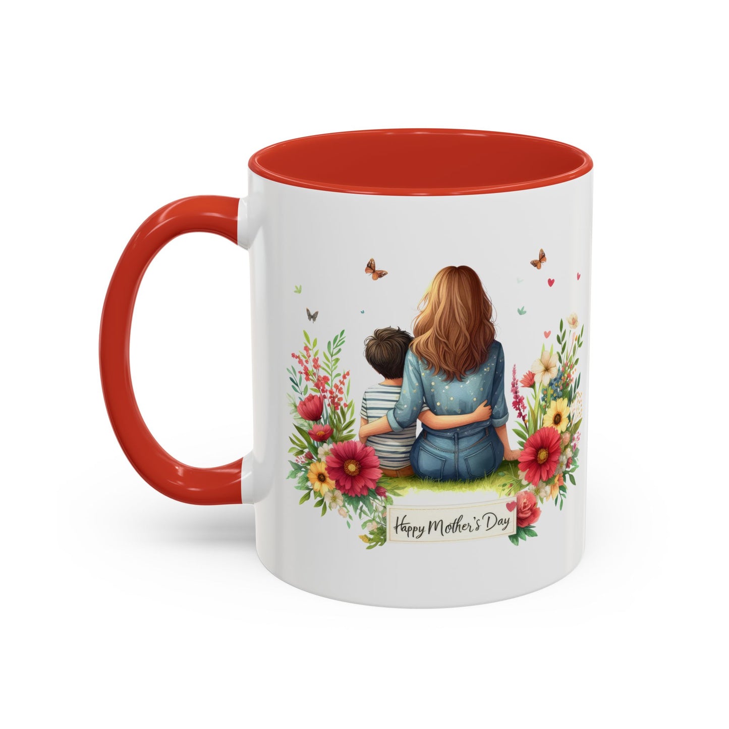 Floral Mother’s Day Coffee Mug, Gift for Moms, Tea Cup for Garden Lovers, Cute Mug for Mother's Day, Inspirational Beverage Mug
