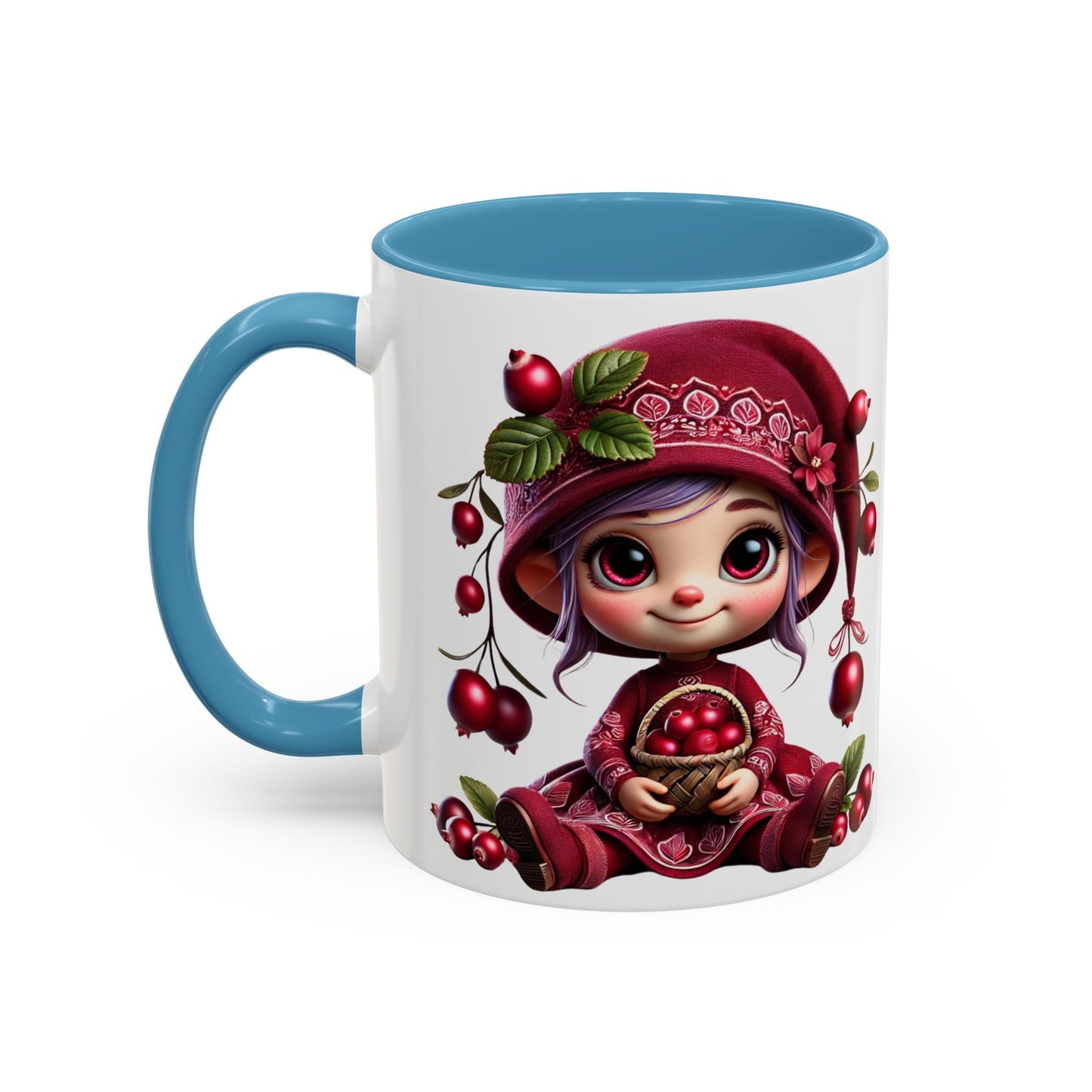 Cute Cherry Character Coffee Mug - 11oz & 15oz, Perfect for Cozy Mornings