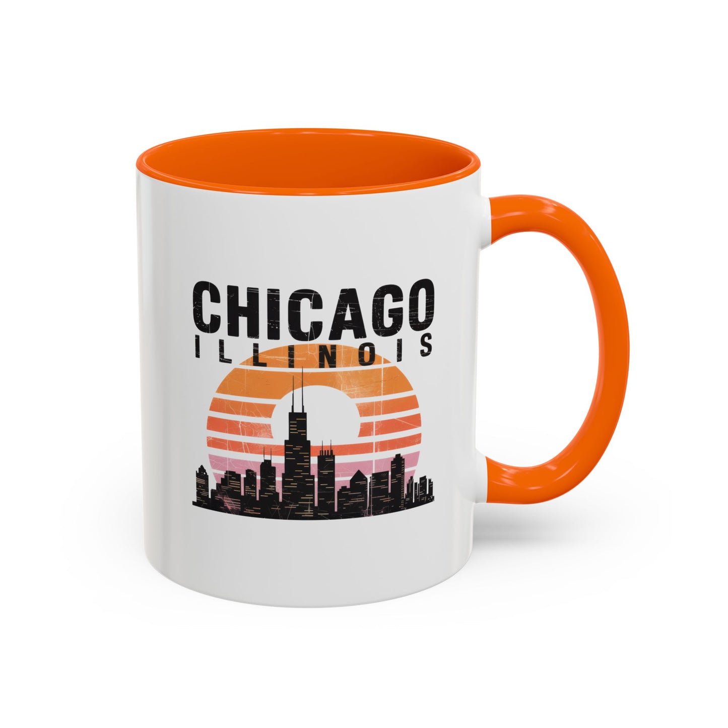Chicago Skyline Accent Coffee Mug | Perfect Gift for Coffee Lovers, City Souvenir, Home Décor, Travel Memento, Chicago Enthusiasts