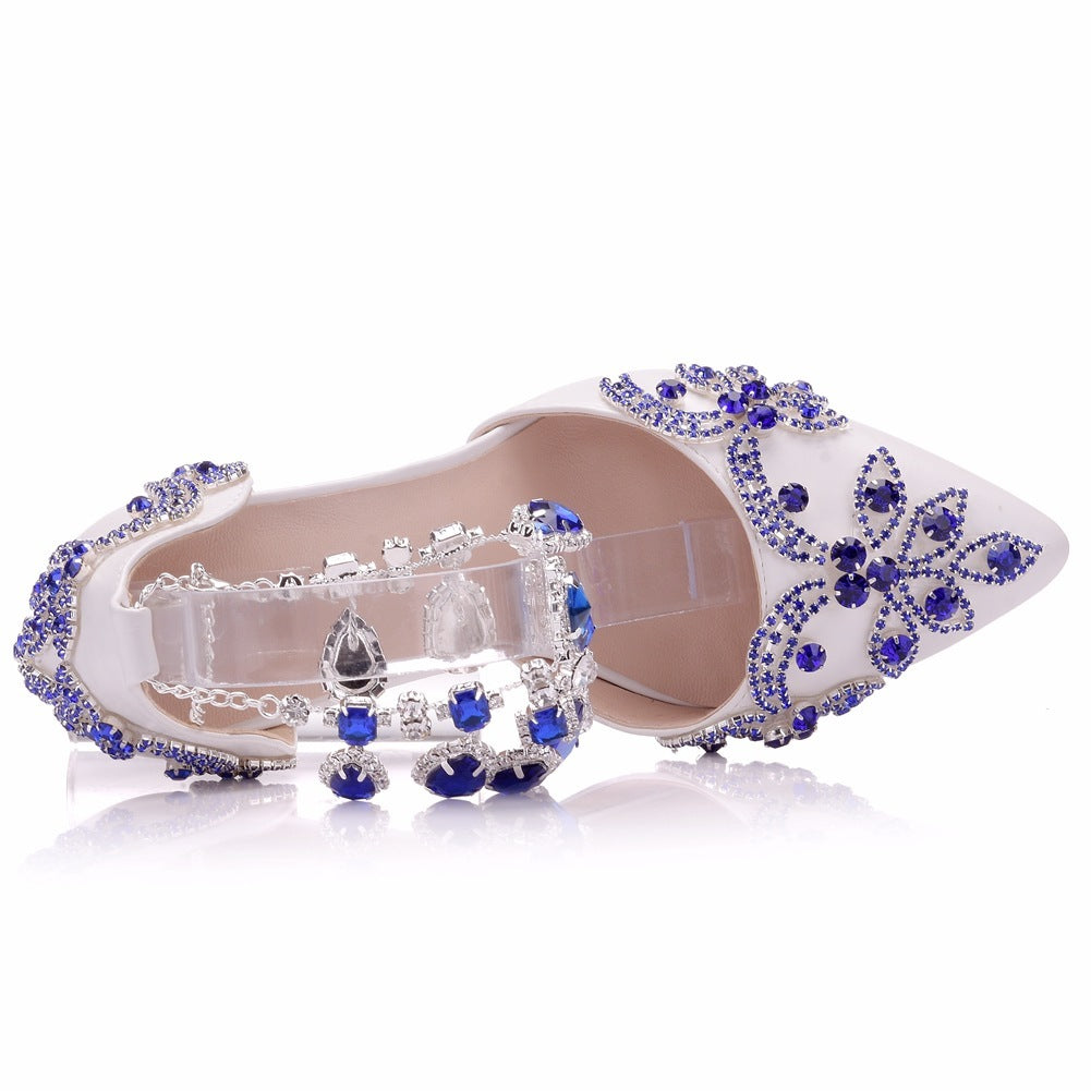 Large Size Pointed Buckle Stiletto Heel High Heels