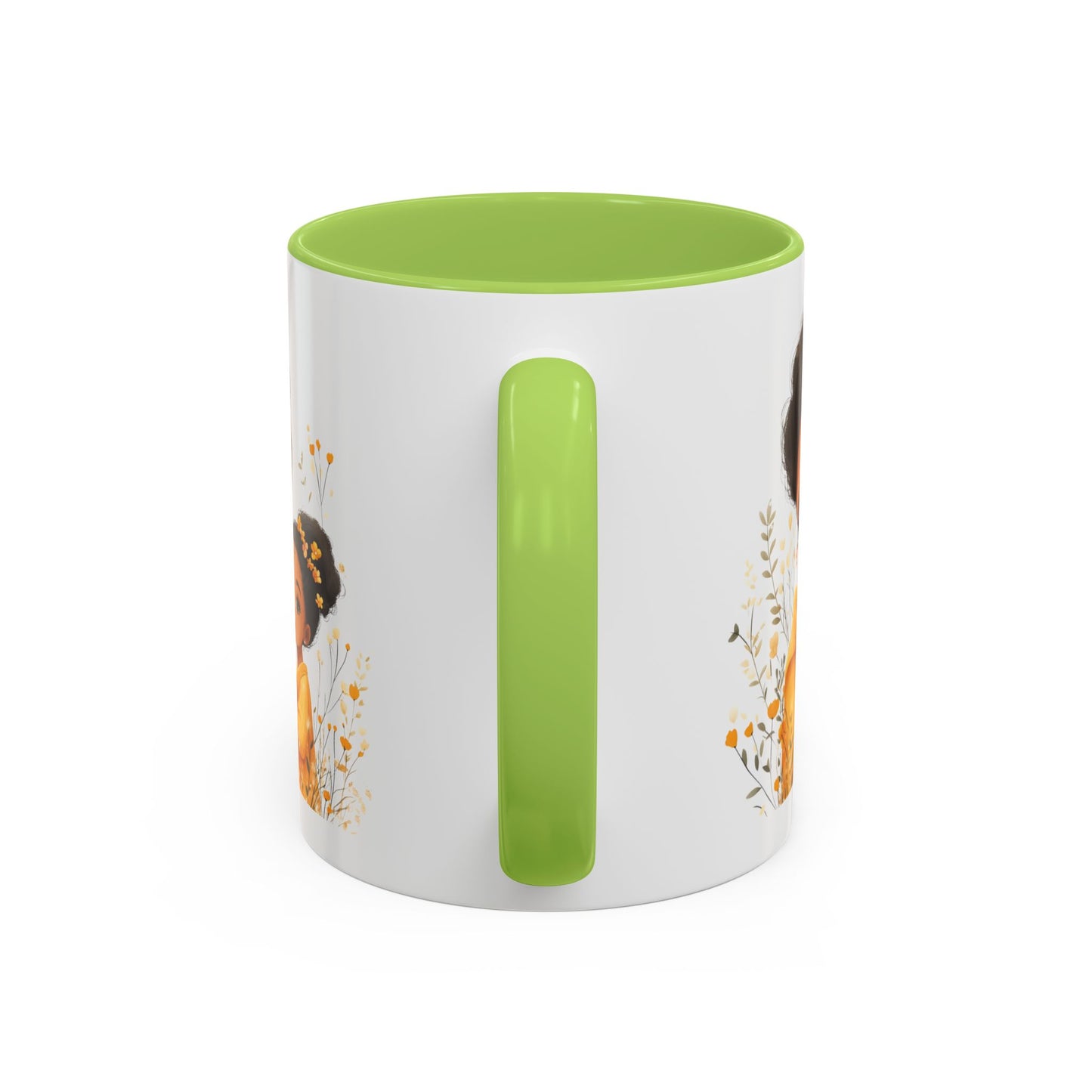 Cozy Mother & Child Coffee Mug, Floral Coffee Cup, Gift for Mom, Tea Lover’s Mug, Cute Mom Mug