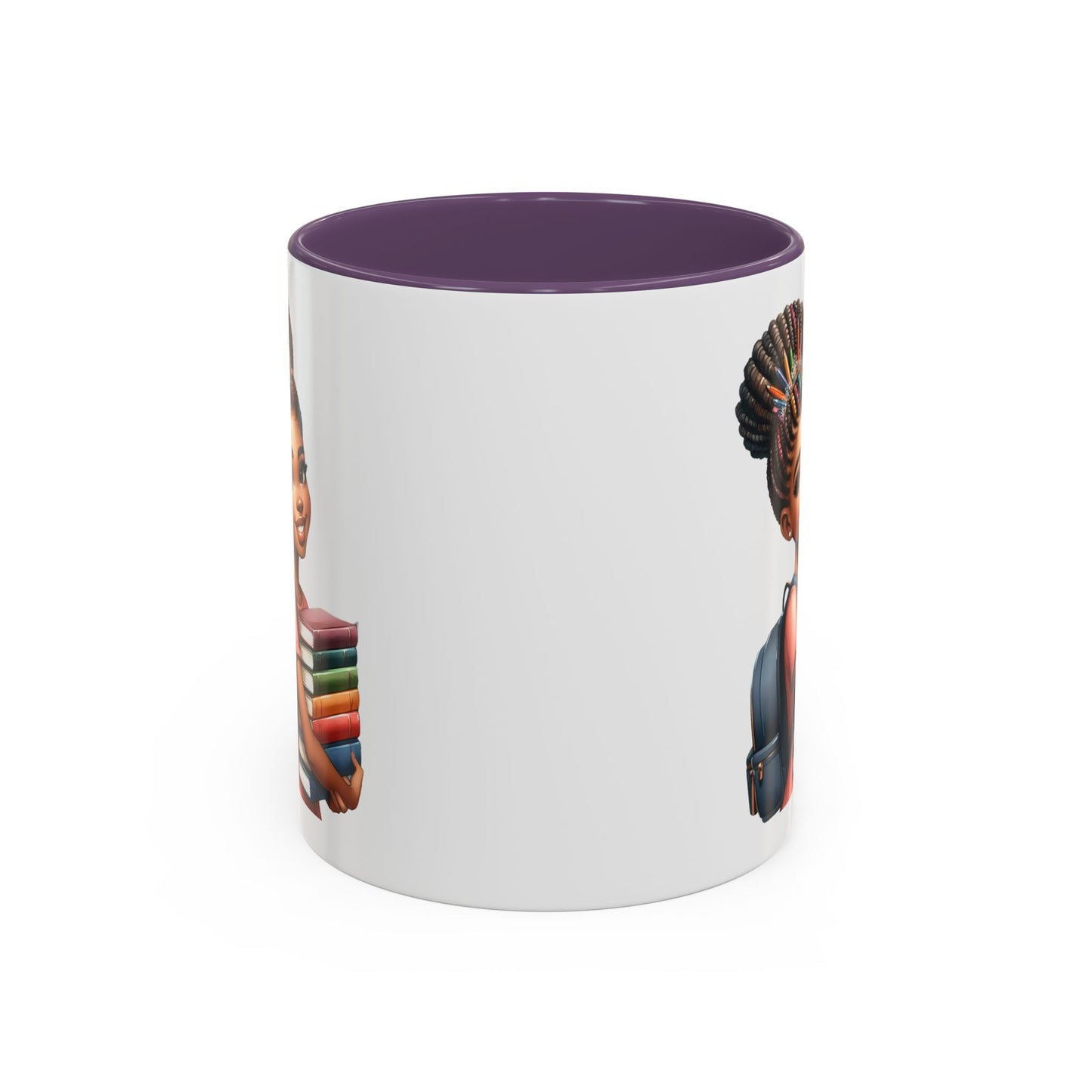 Accent Coffee Mug with Empowering Design, Student Gift, Books Lover Mug, Motivational Cup, School Supplies