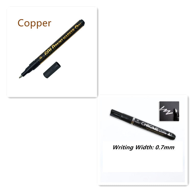Mirror Pen Reflective Paint Metal Pen Chrome Plated