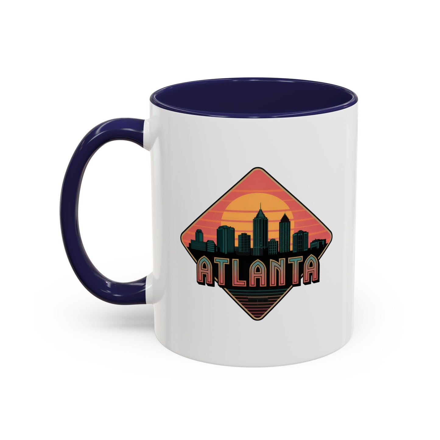 Atlanta Skyline Accent Coffee Mug, Unique Gift for Coffee Lovers, Home Decor, Travel Souvenir, Urban Style Mug