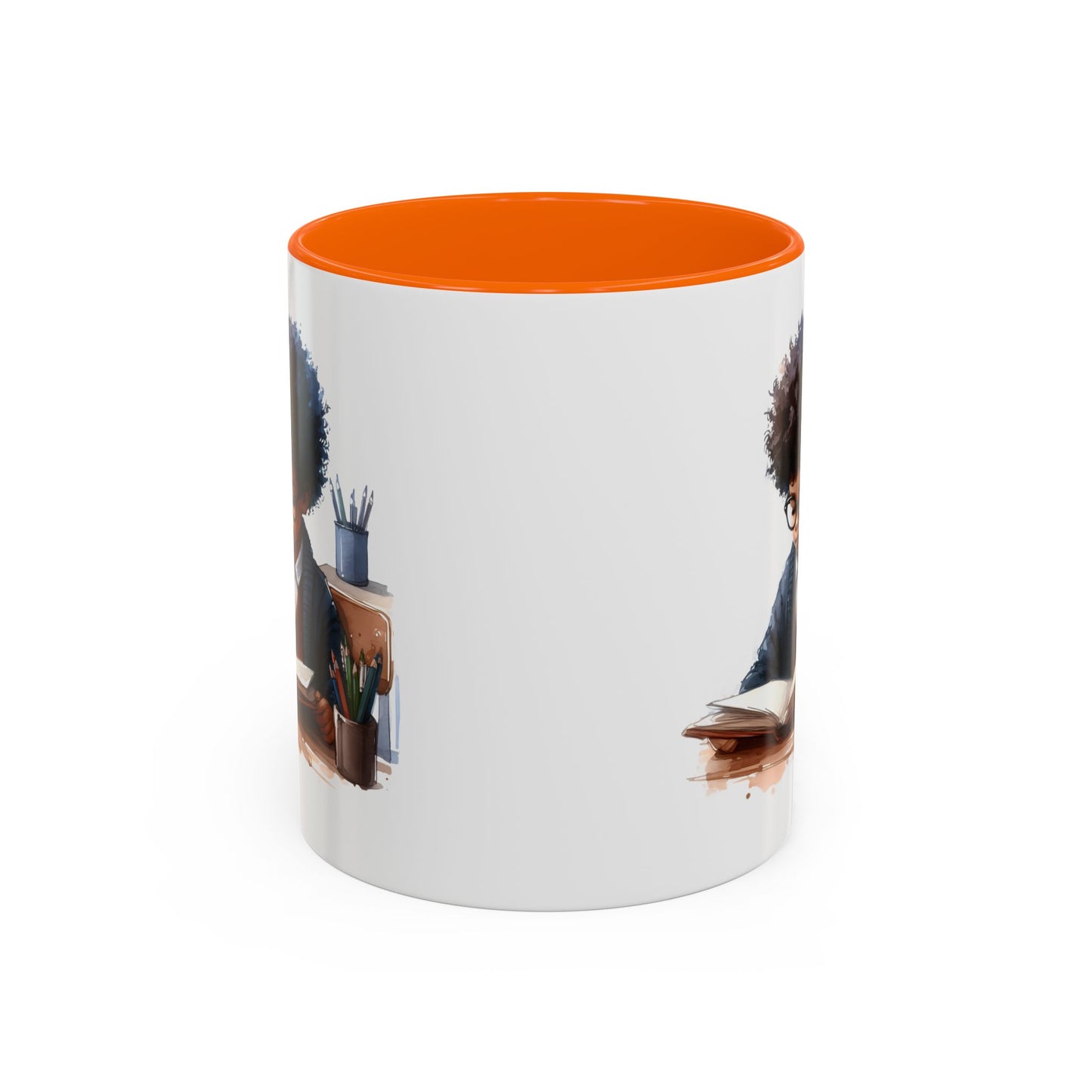 Studious Kid Accent Coffee Mug | Reading Gift for Book Lovers | Unique Office Decor | Fun Drinkware | Educational Present