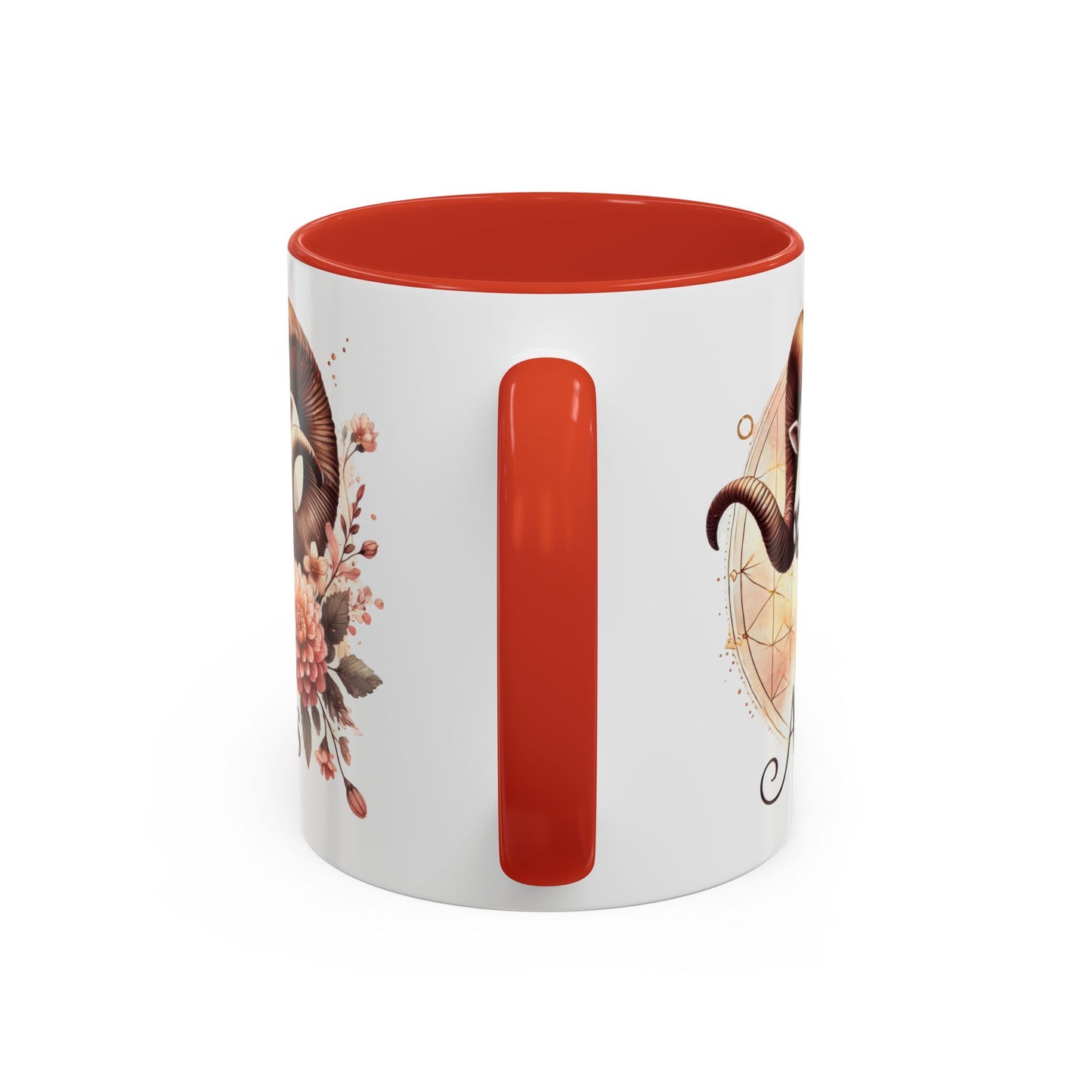 Aries Zodiac Coffee Mug - Astrological Floral Design - Perfect Gift for Astrology Lovers