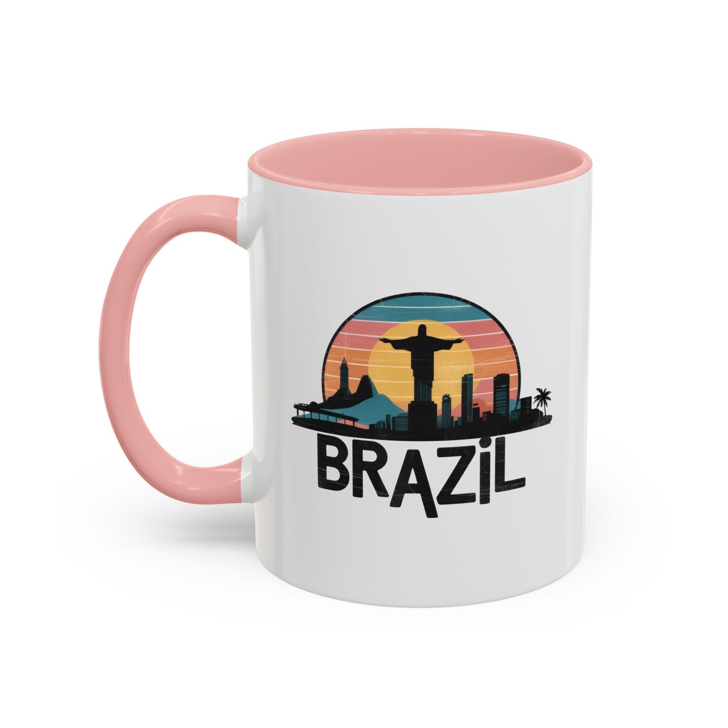 Brazilian Vibe Coffee Mug, Accent Mug for Travel Lovers, Gift for Brazil Enthusiasts, Souvenir Coffee Cup, Beach Theme Mug