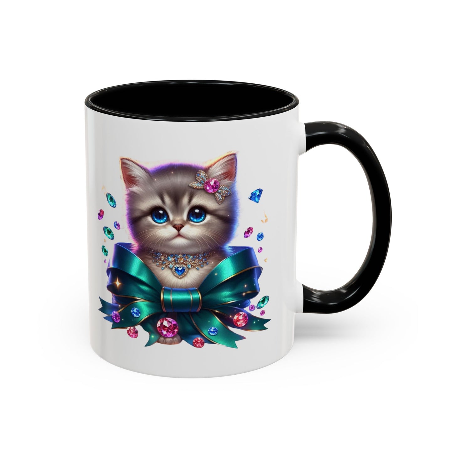Cute Cat Accent Mug - Perfect Gift for Cat Lovers, Animal Enthusiasts, Birthdays, Housewarmings, Pet Adoption Celebrations