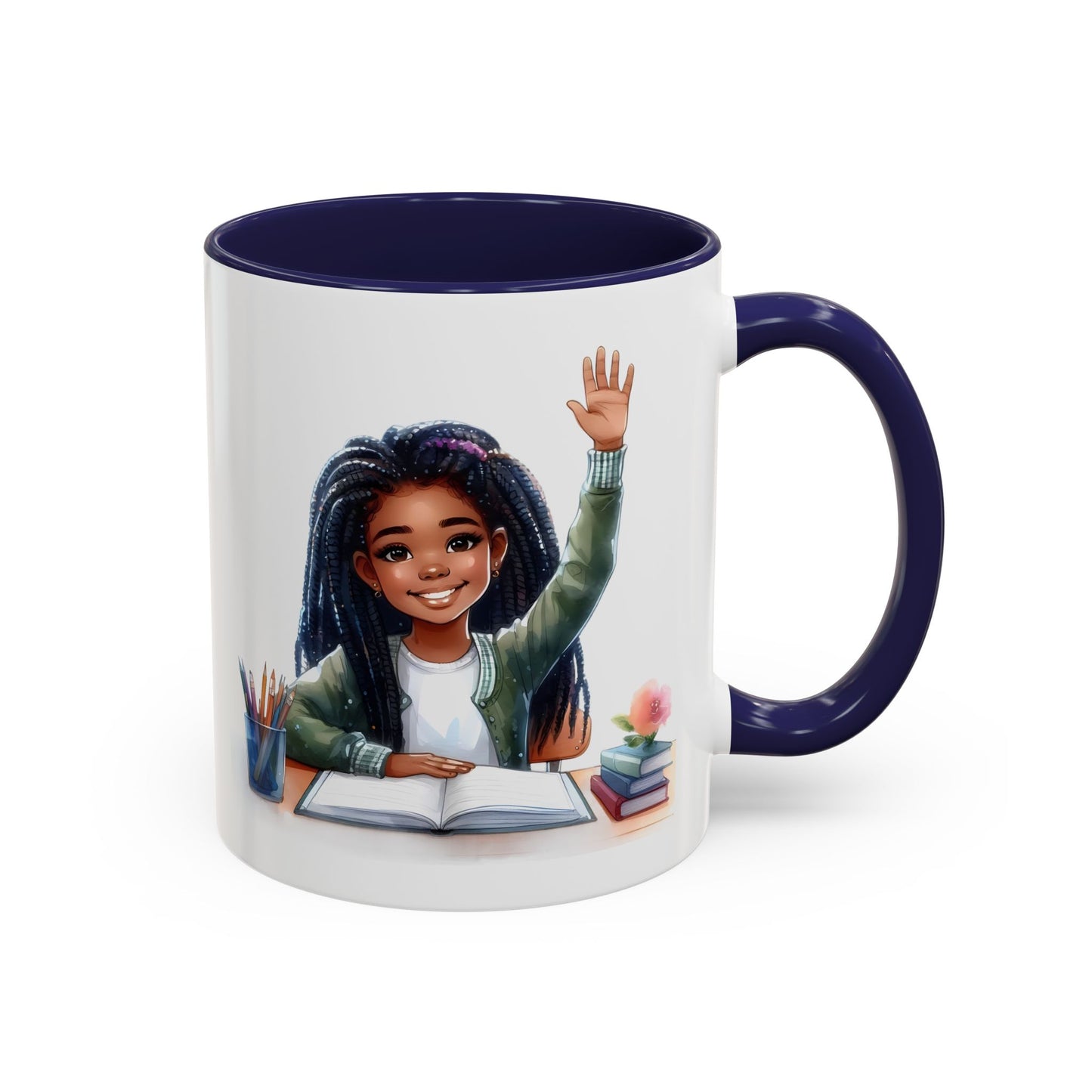 Charming Coffee Mug for Education Lovers, Black Accent Mug, Inspirational Teacher Gift, Cute School Mug, Study Buddy, Personalized [...]