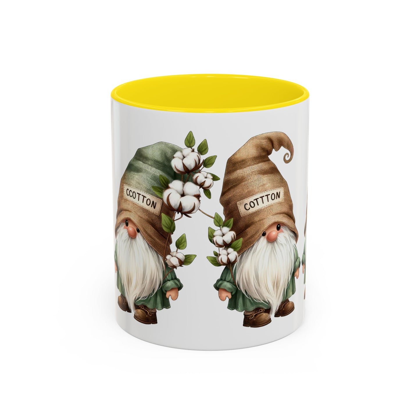 Gnome-Themed Accent Coffee Mug with Floral Design, Perfect for Gifting, Home Decor, Cozy Mornings, Tea Lovers, Housewarming