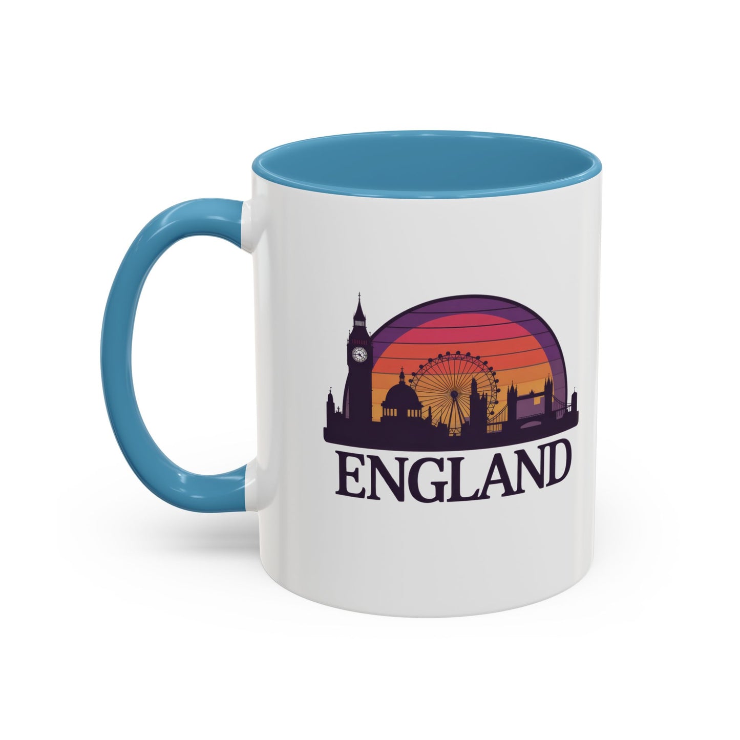 London Skyline Accent Coffee Mug - Unique Gift for Tea Lovers, Home Decor, Travel Souvenir, English Culture Enthusiasts, 11oz, 15oz