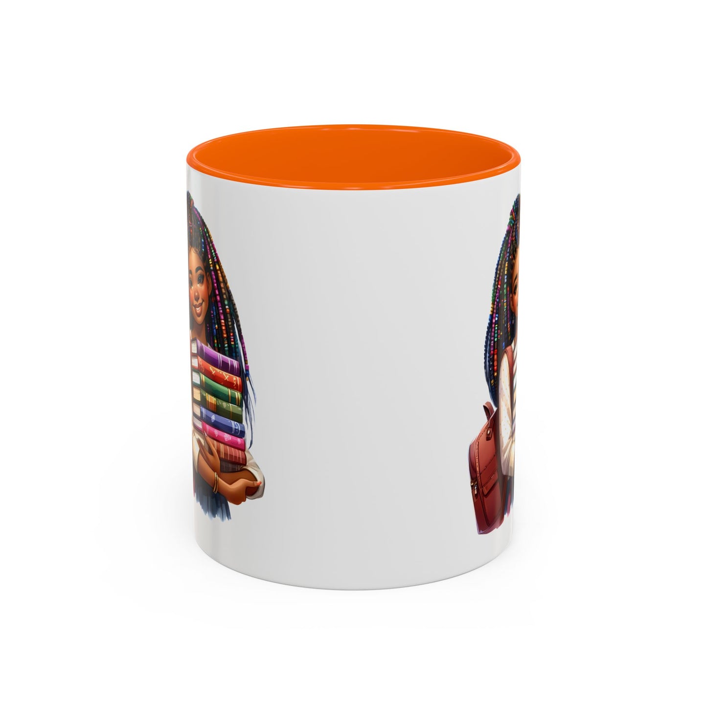 Empowering Accent Coffee Mug - Motivational Gift for Students, Back to School, Afrocentric Mug, Inspirational Drinkware, Colorful Coffee Cup
