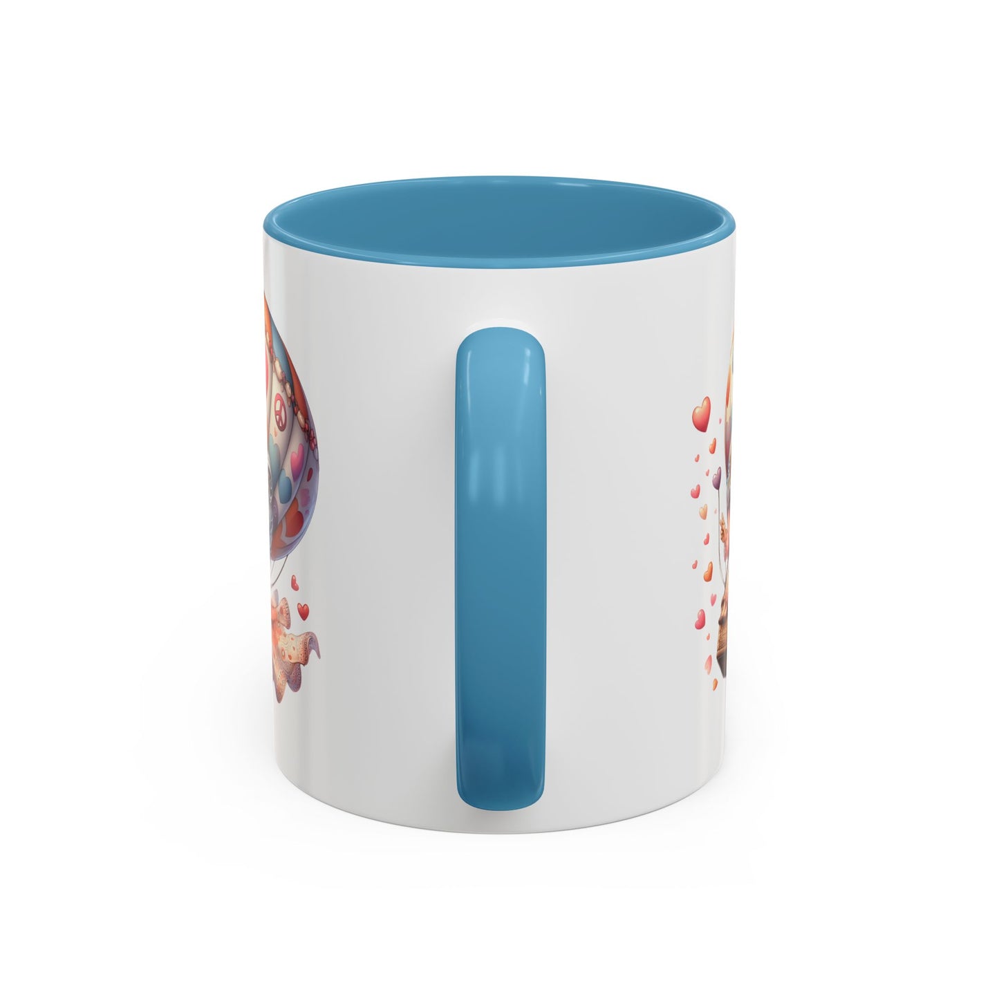 Whimsical Hot Air Balloon Coffee Mug, Cute Couple Mug, Gift for Coffee Lovers, Tea Lover's Gift, Valentine's Day Mug, Birthday Gift