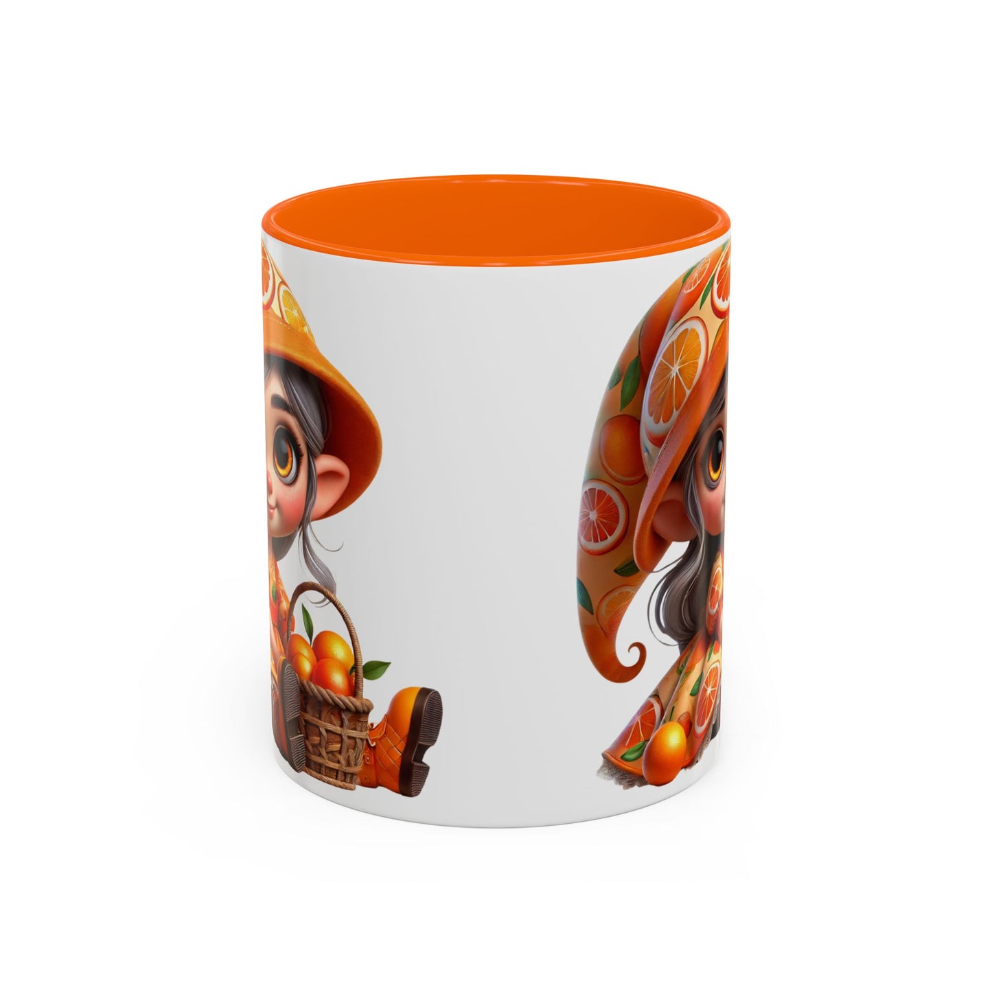 Cute Orange Harvest Coffee Mug - Charming 11 & 15oz Mug for Gardeners and Citrus Lovers