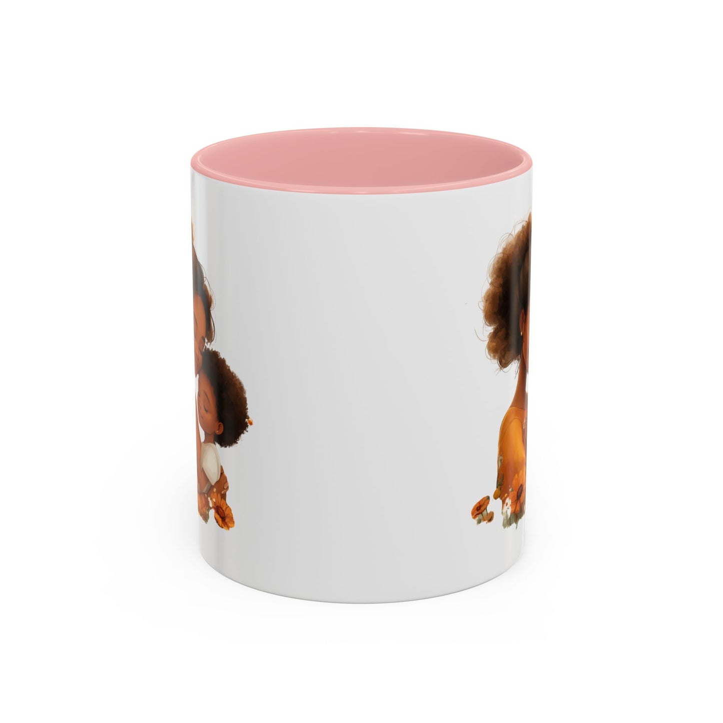 Heartwarming Mom & Child Coffee Mug, Family Gift, Mother's Day Gift, Coffee Lover, Cute Illustration