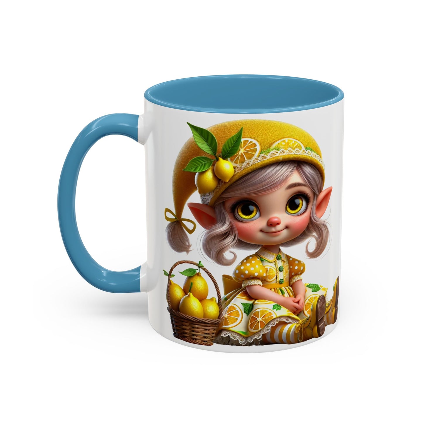 Whimsical Lemon Elf Coffee Mug - Perfect Gift for Spring & Summer