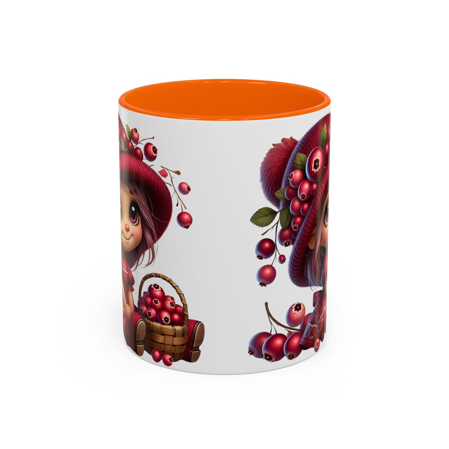 Whimsical Berry Girl Coffee Mug - Cute 11oz & 15oz Designs
