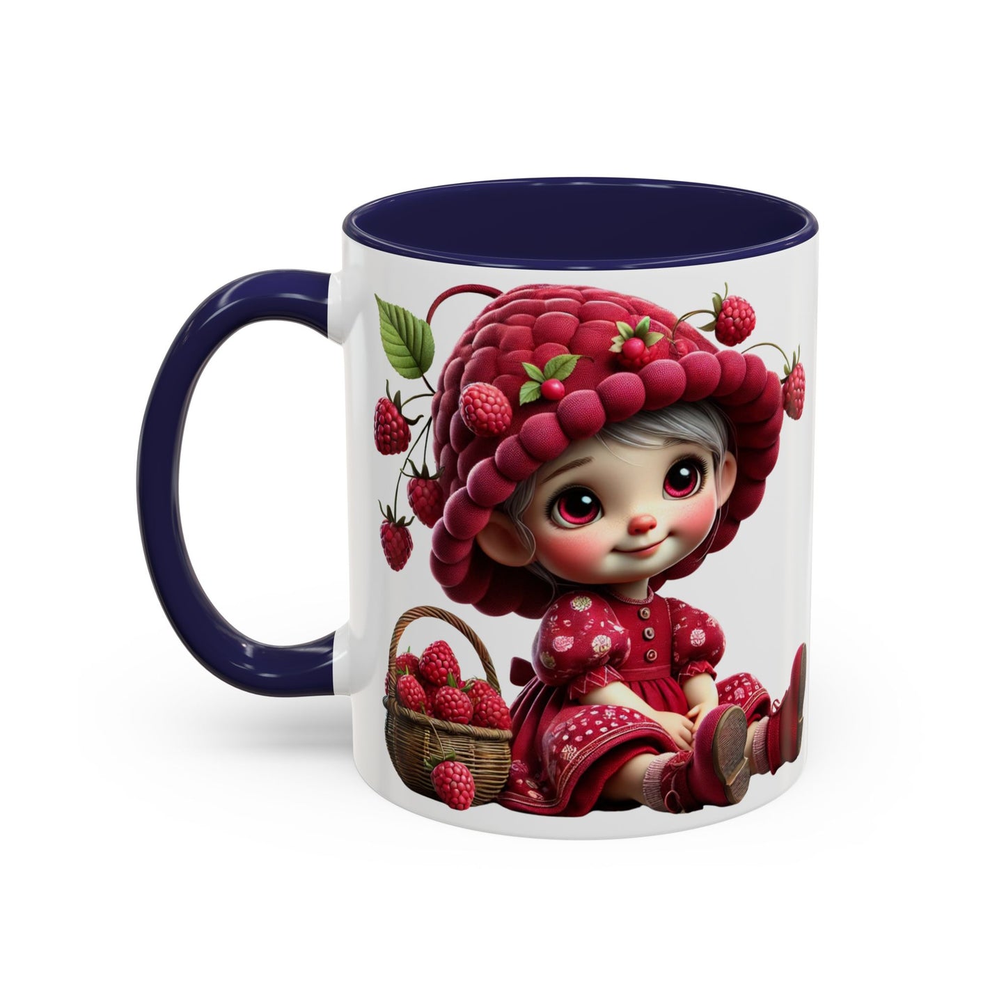 Whimsical Raspberry Character Coffee Mug - 11oz & 15oz