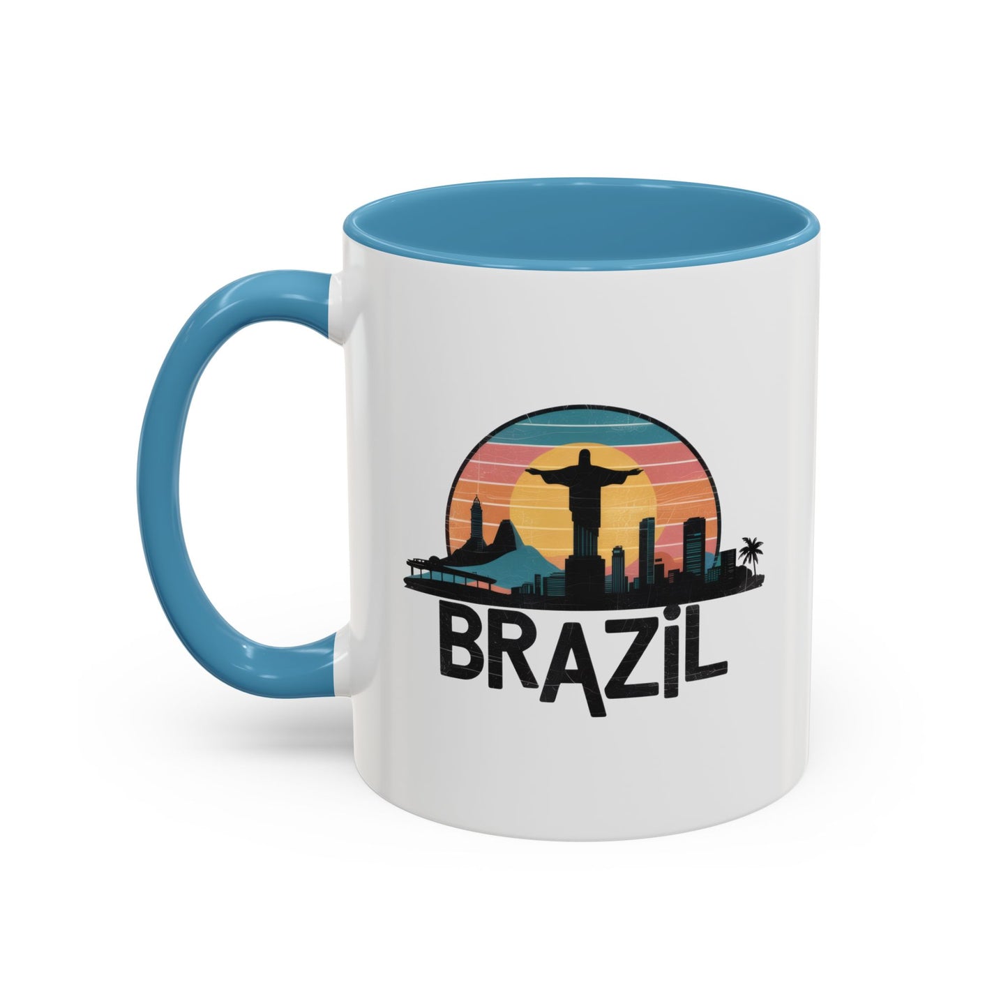 Brazilian Vibe Coffee Mug, Accent Mug for Travel Lovers, Gift for Brazil Enthusiasts, Souvenir Coffee Cup, Beach Theme Mug