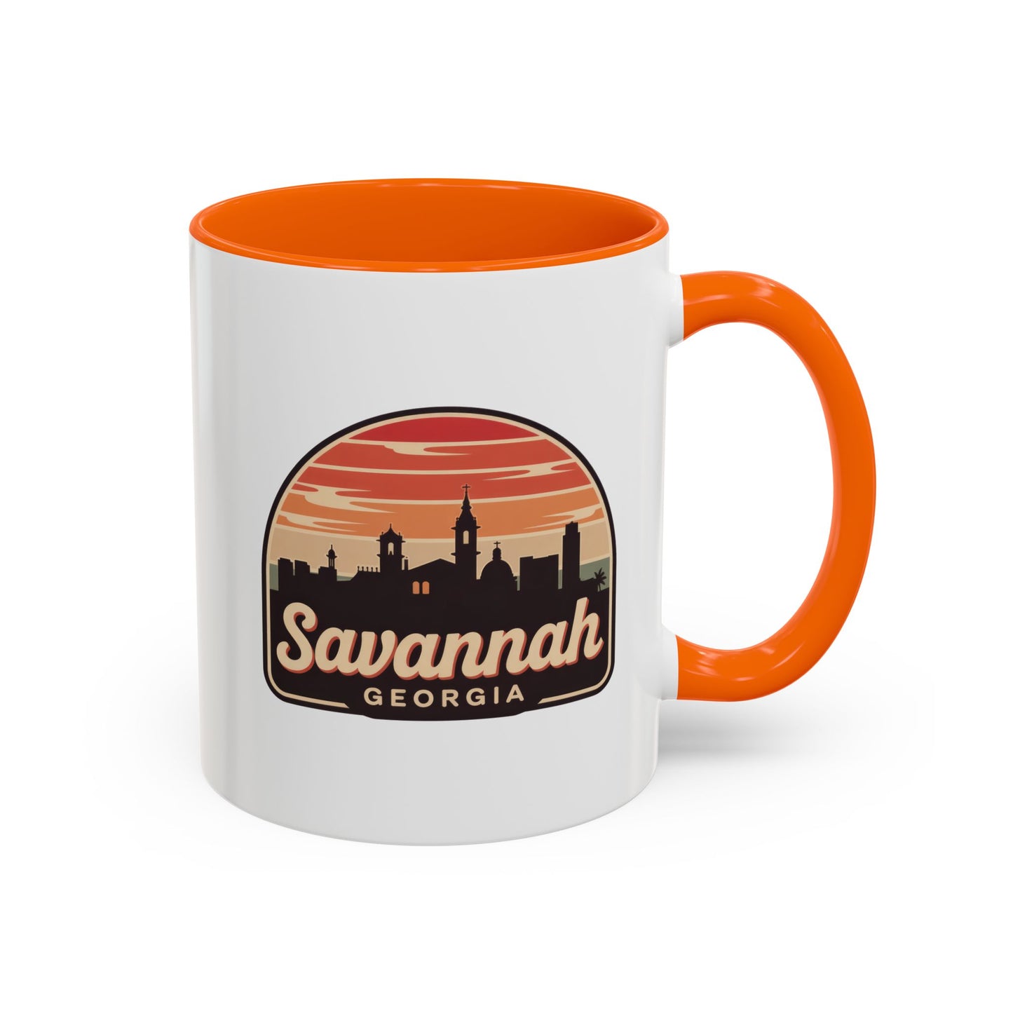 Savannah Skyline Accent Coffee Mug - Perfect for Gifts, Souvenirs, Festivals, Home Decor, Coffee Lovers