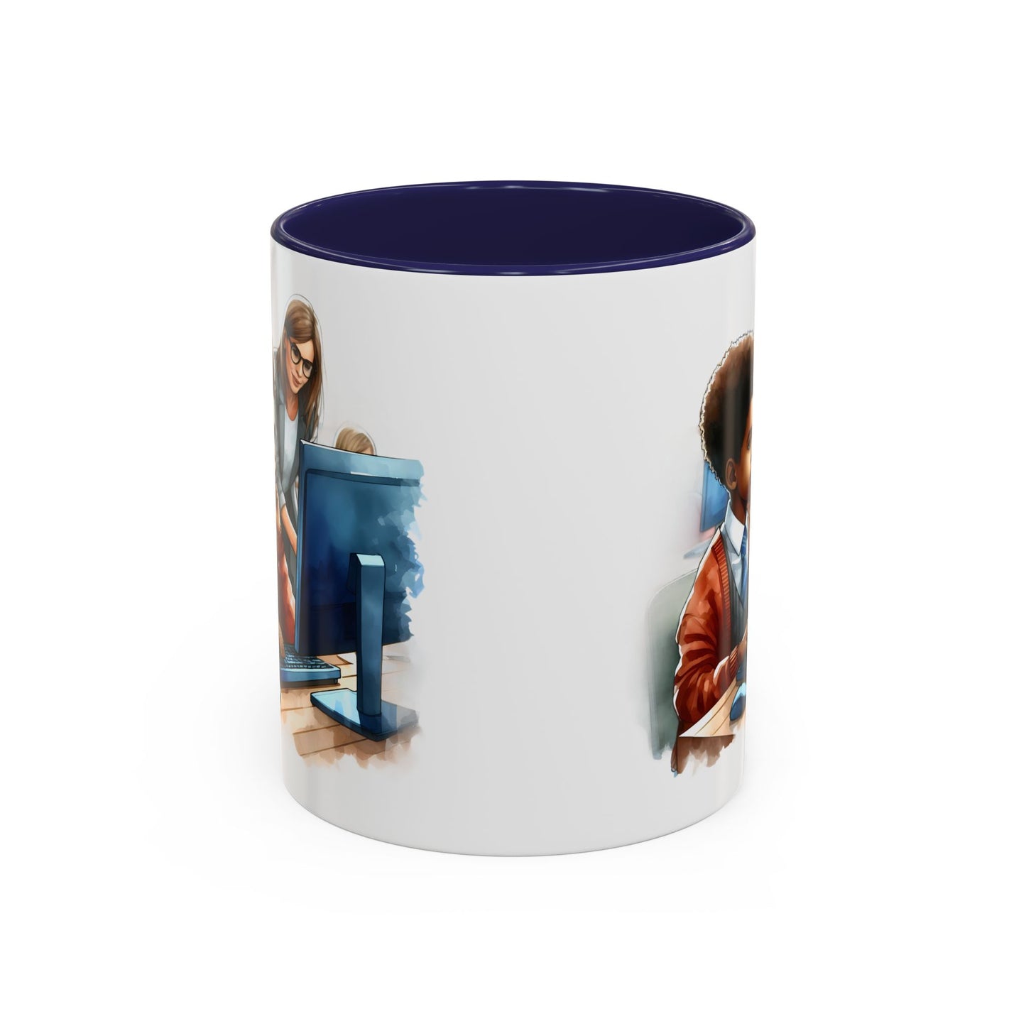 Inclusive Learning Accent Coffee Mug, Motivational Teacher Gift, Educational Office Decor, Student Appreciation, Classroom Supplies