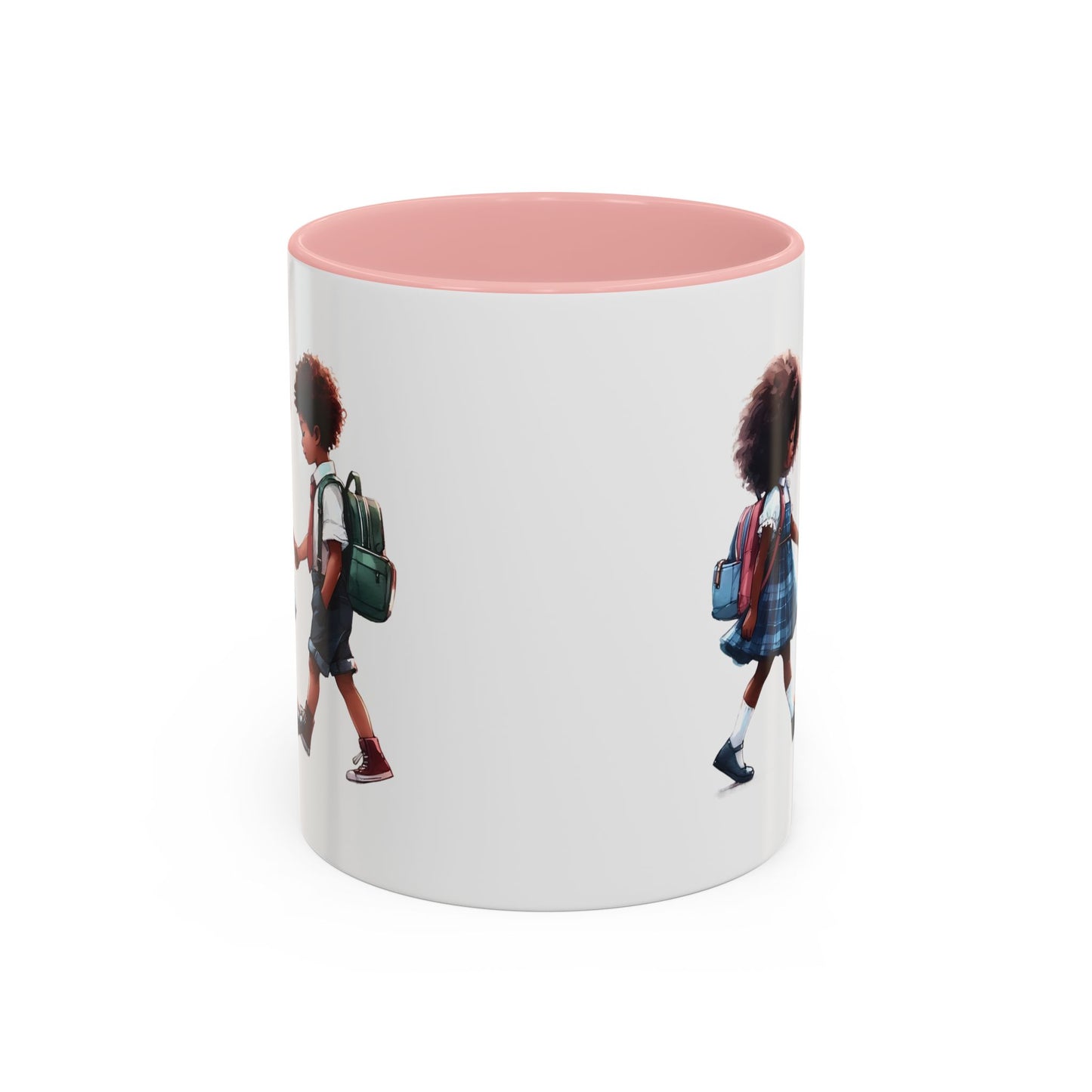Heartwarming Kids Friendship Coffee Mug, Cute Kid Artwork Mug, Back to School Gift, Family Gift, Coffee Lover Gift