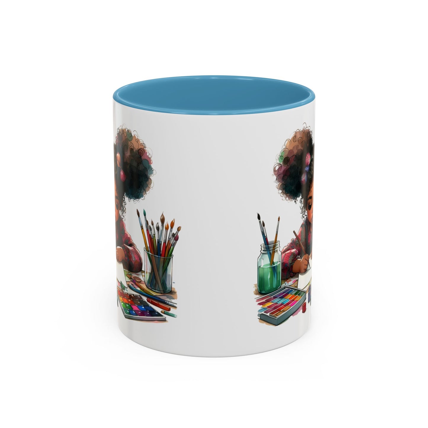 Creative Kids Coffee Mug, Art Mug, Colorful Mug, Cute Kids Mug, Gift for Artists, Unique Drinkware