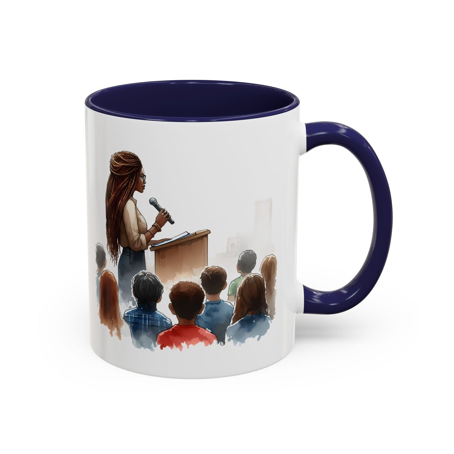 Inspirational Accent Coffee Mug - Motivational Gift for Speakers, Teachers, Coaches; Perfect for Coffee Lovers, Office Decor, Quote Mug