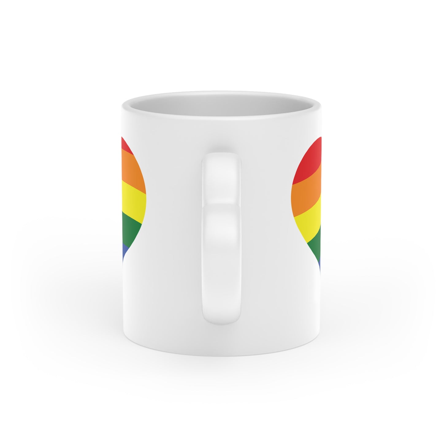 Rainbow Heart-Shaped Mug – Perfect for Love & Pride Celebrations