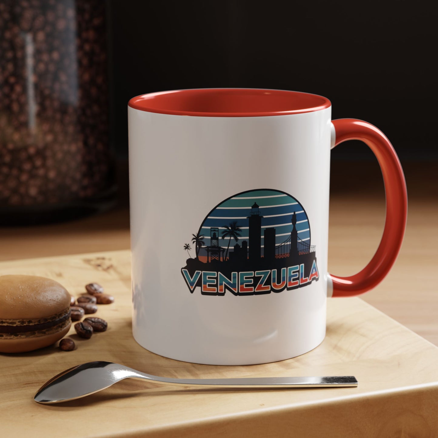 Venezuelan Accent Coffee Mug, Travel Souvenir, Unique Gift, Tropical Vibes, Coffee Lovers, Home Decor