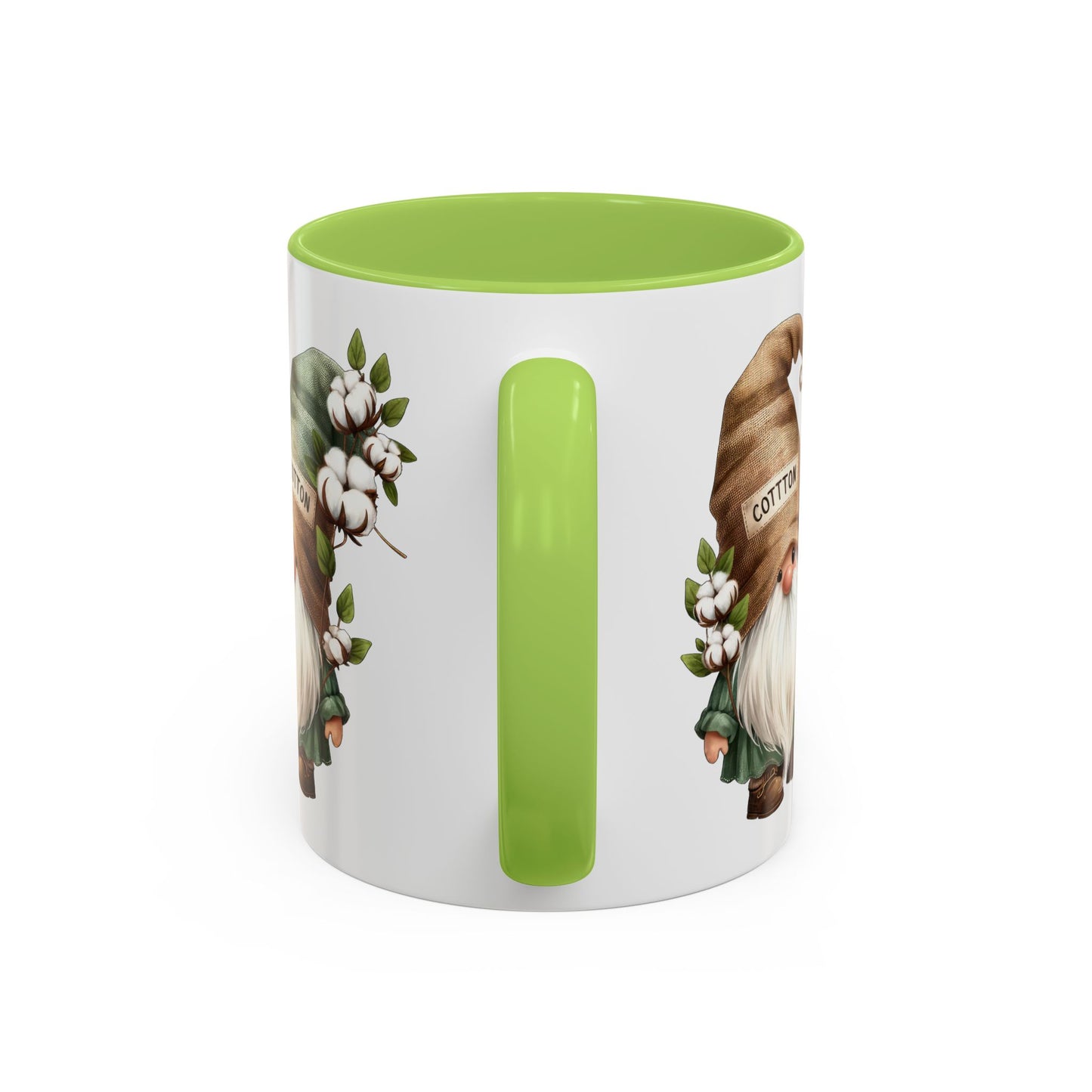 Gnome-Themed Accent Coffee Mug with Floral Design, Perfect for Gifting, Home Decor, Cozy Mornings, Tea Lovers, Housewarming
