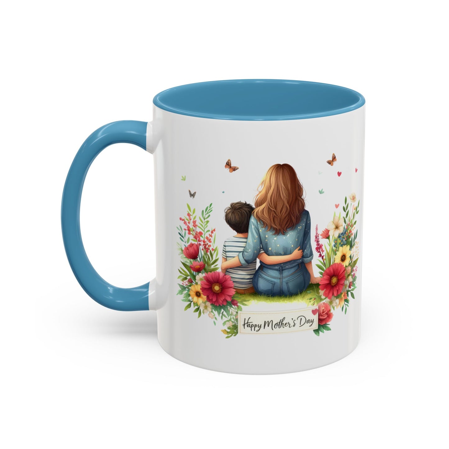 Floral Mother’s Day Coffee Mug, Gift for Moms, Tea Cup for Garden Lovers, Cute Mug for Mother's Day, Inspirational Beverage Mug