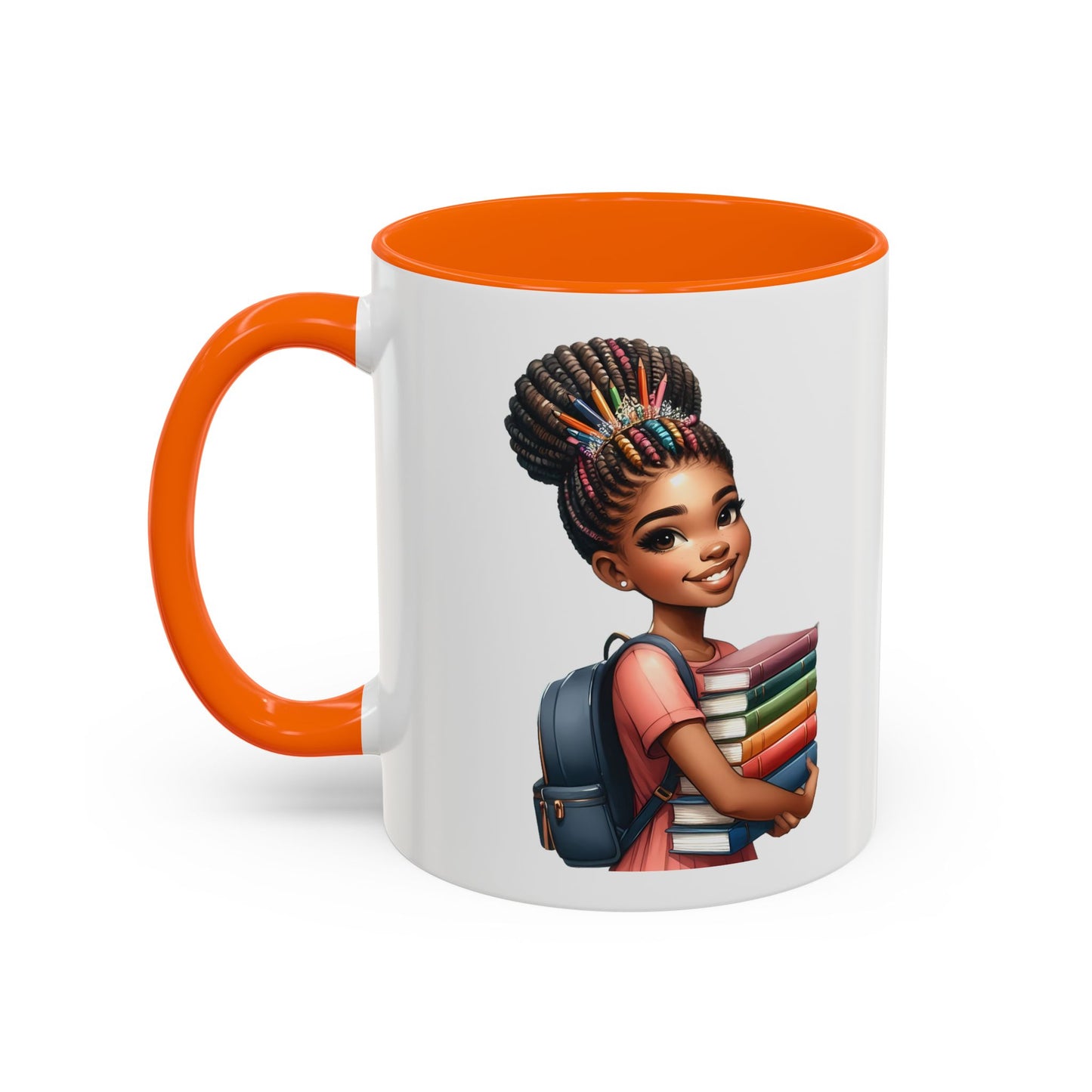 Accent Coffee Mug with Empowering Design, Student Gift, Books Lover Mug, Motivational Cup, School Supplies